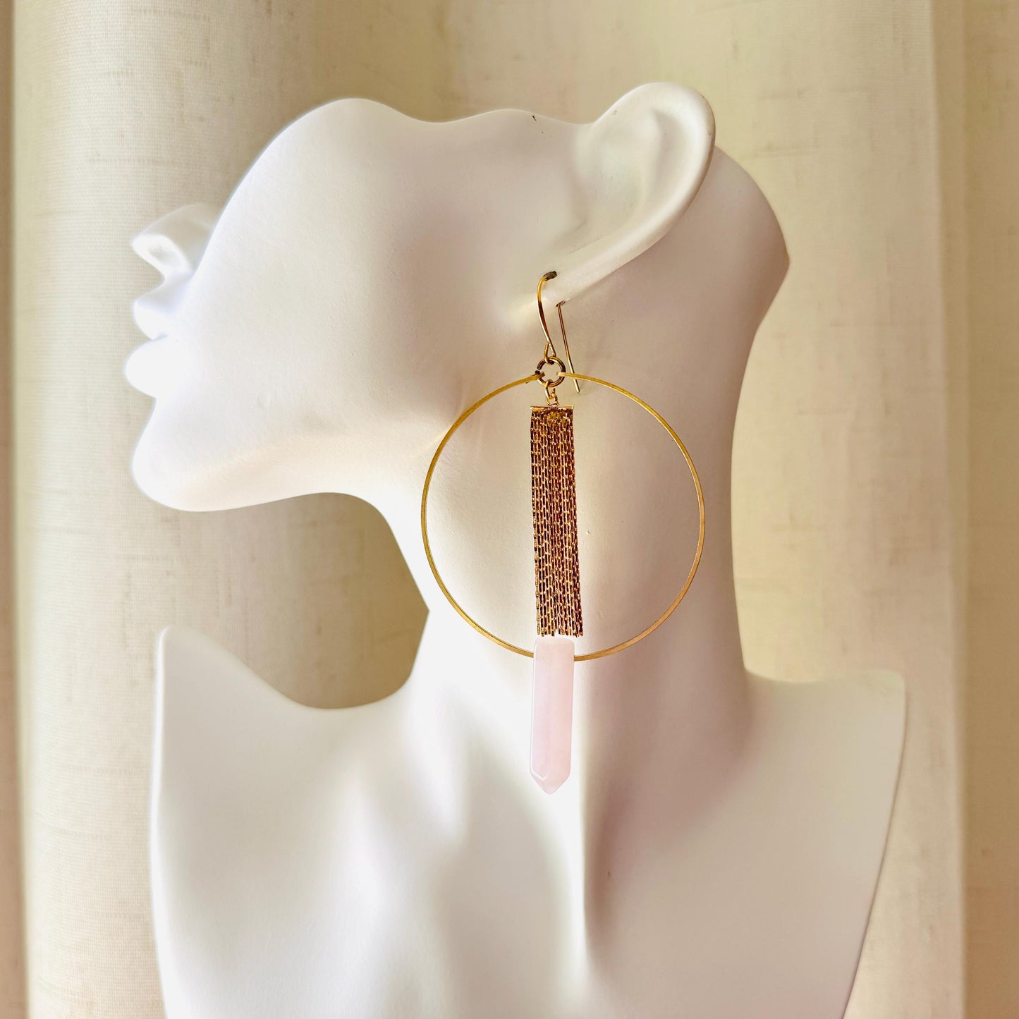 Rose Quartz Earrings