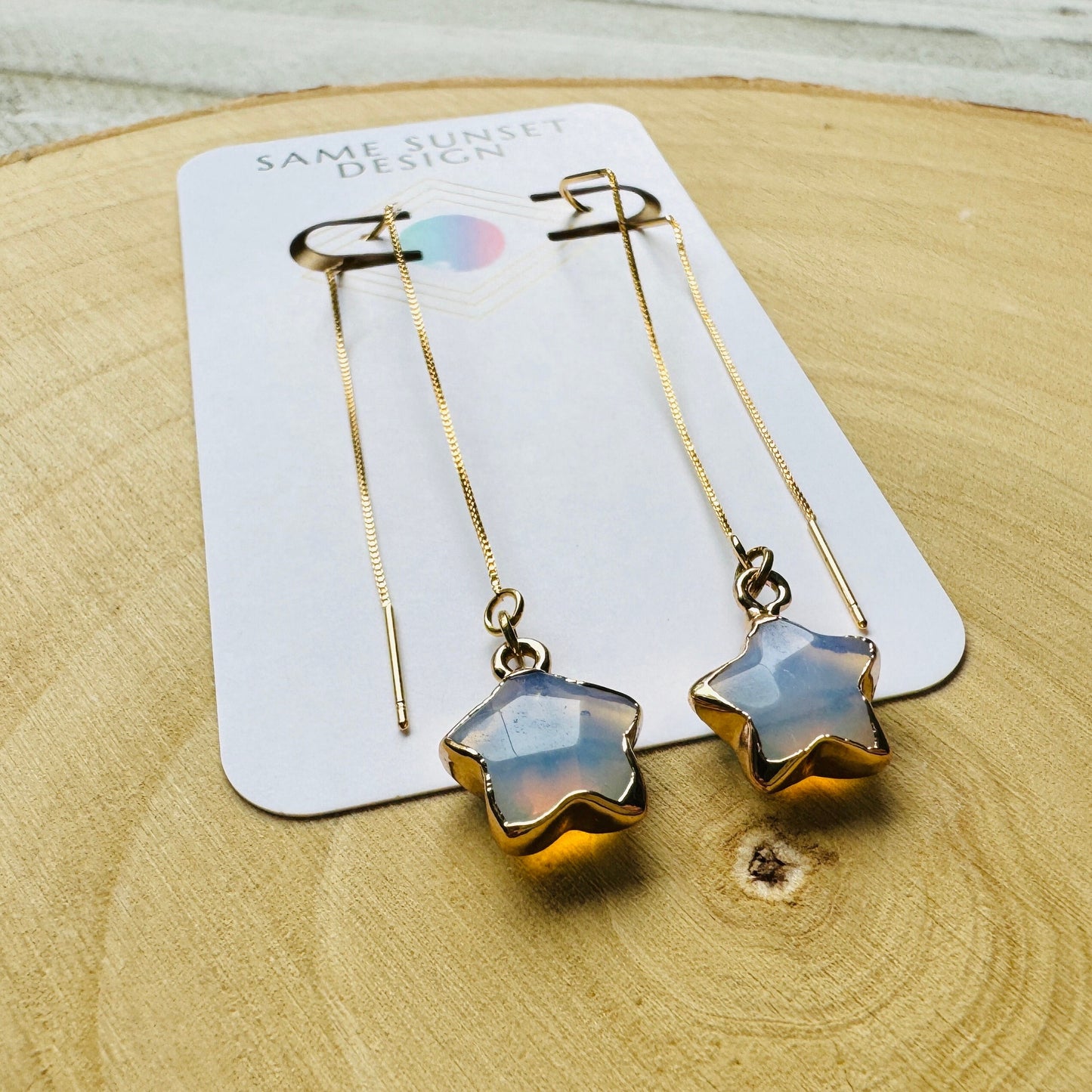 Opalite Threader Earrings