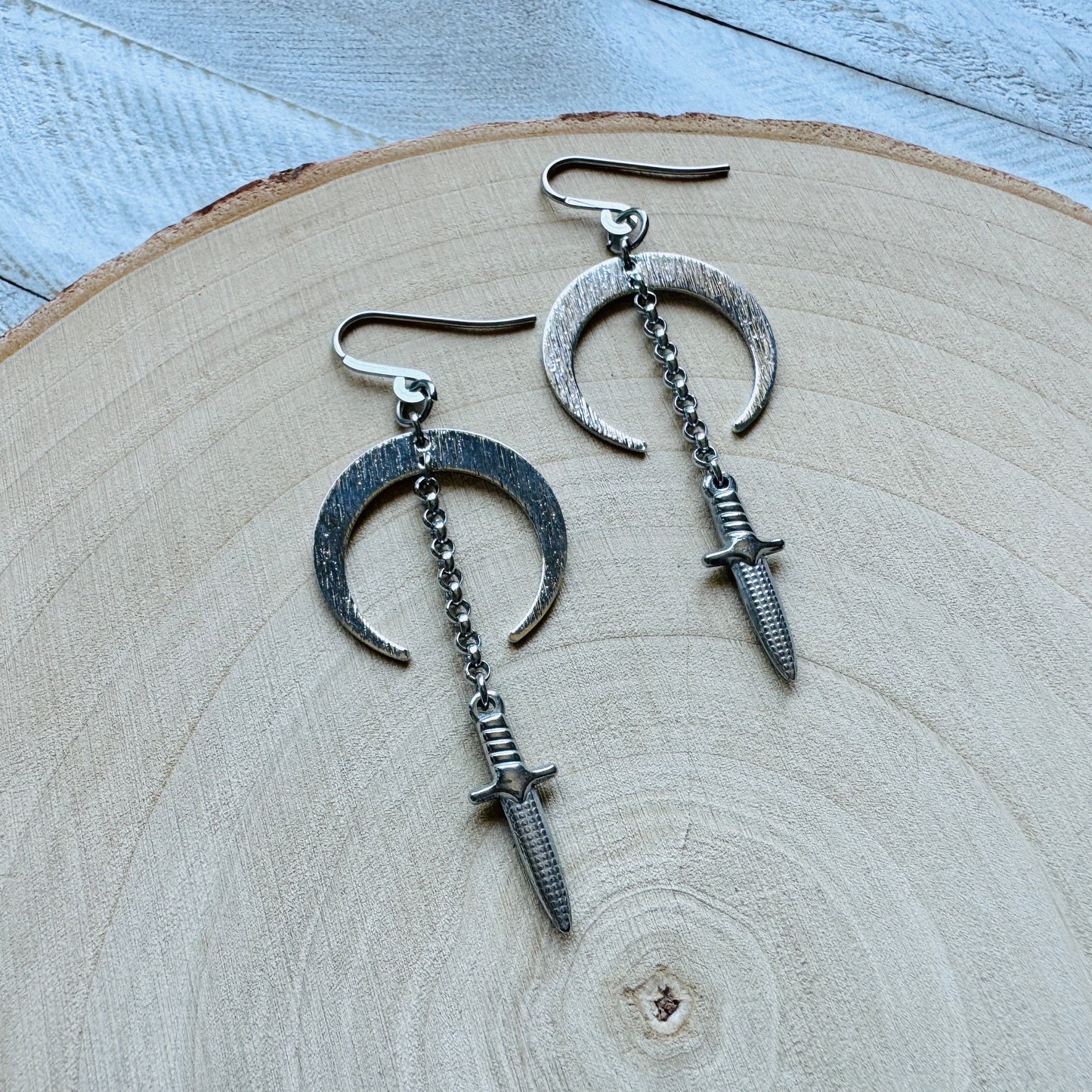 Moon Dagger Earrings