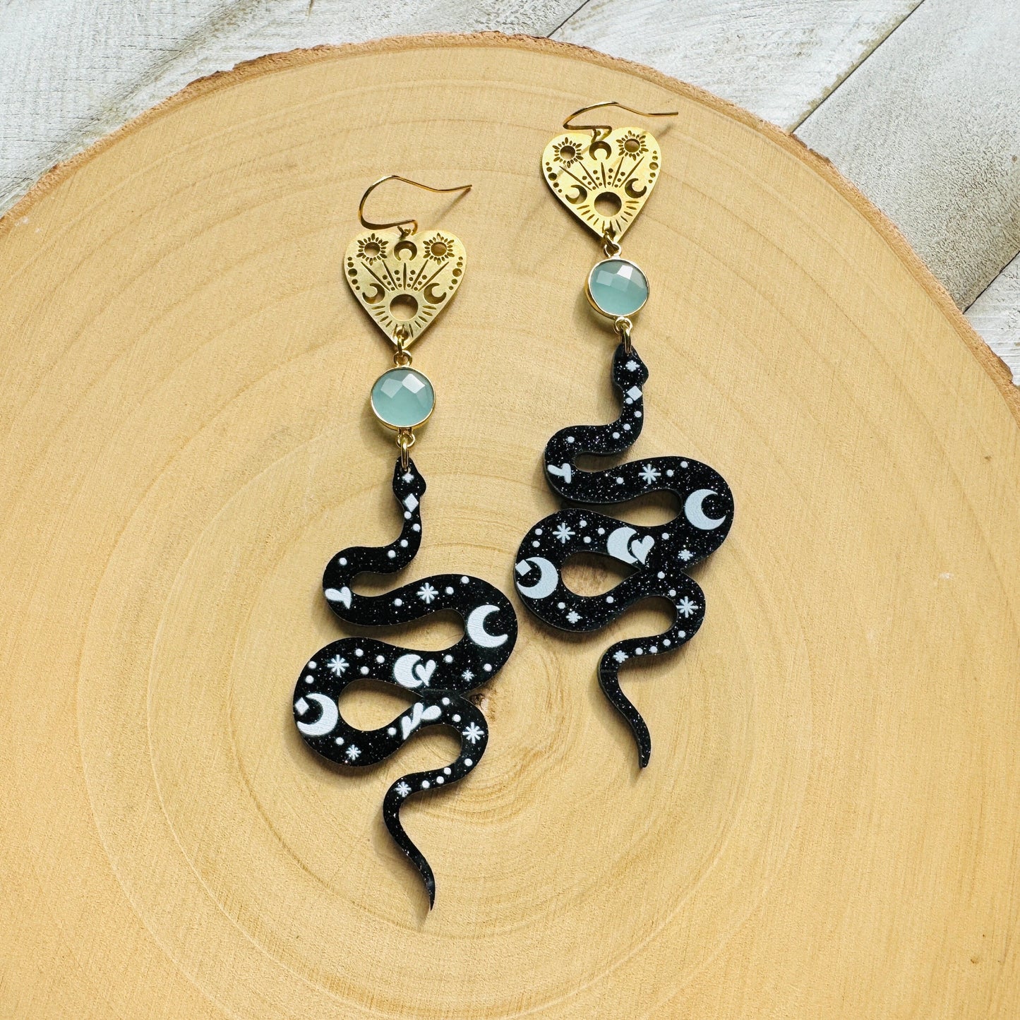 Snake Planchette Earrings