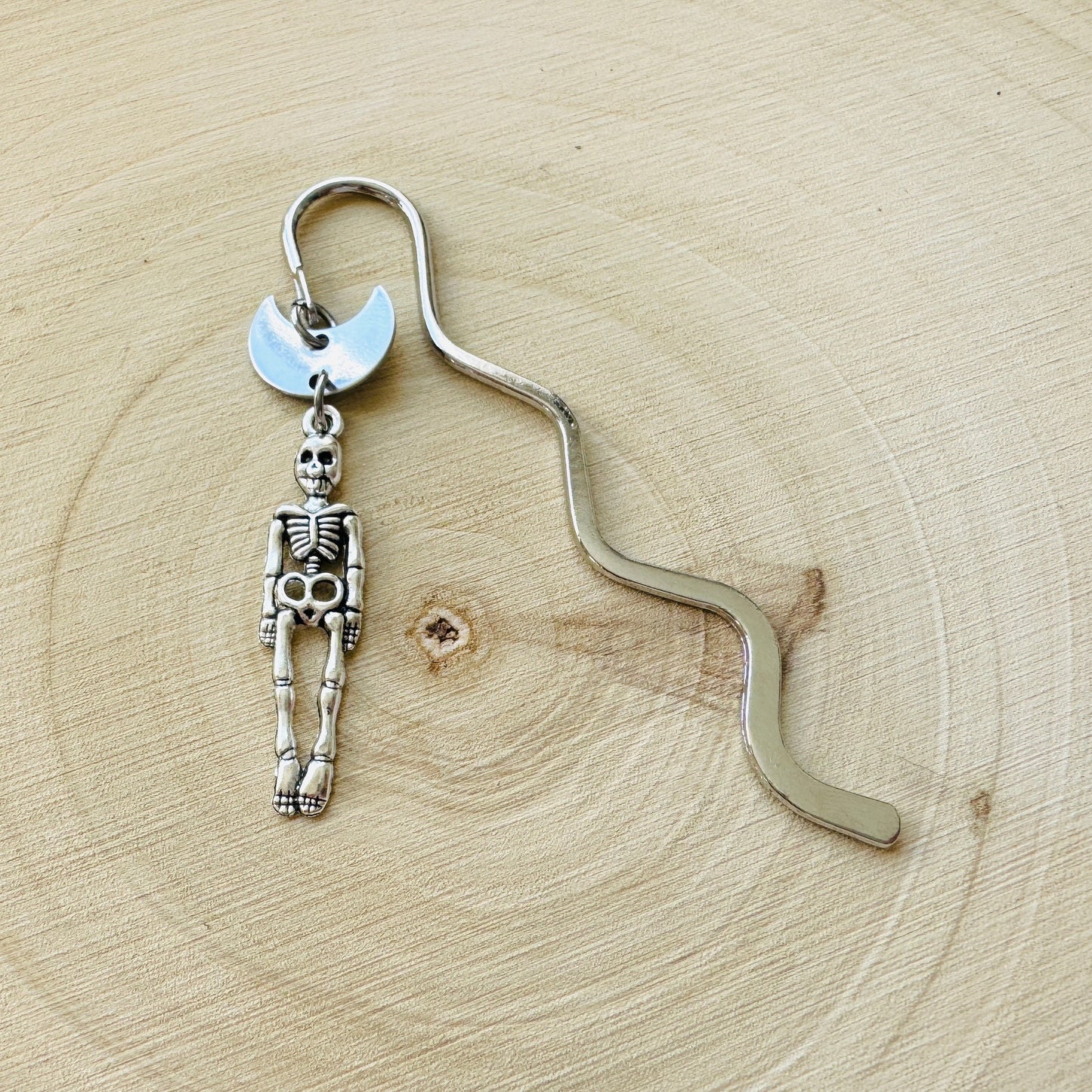 Skeleton Moon Bookmark