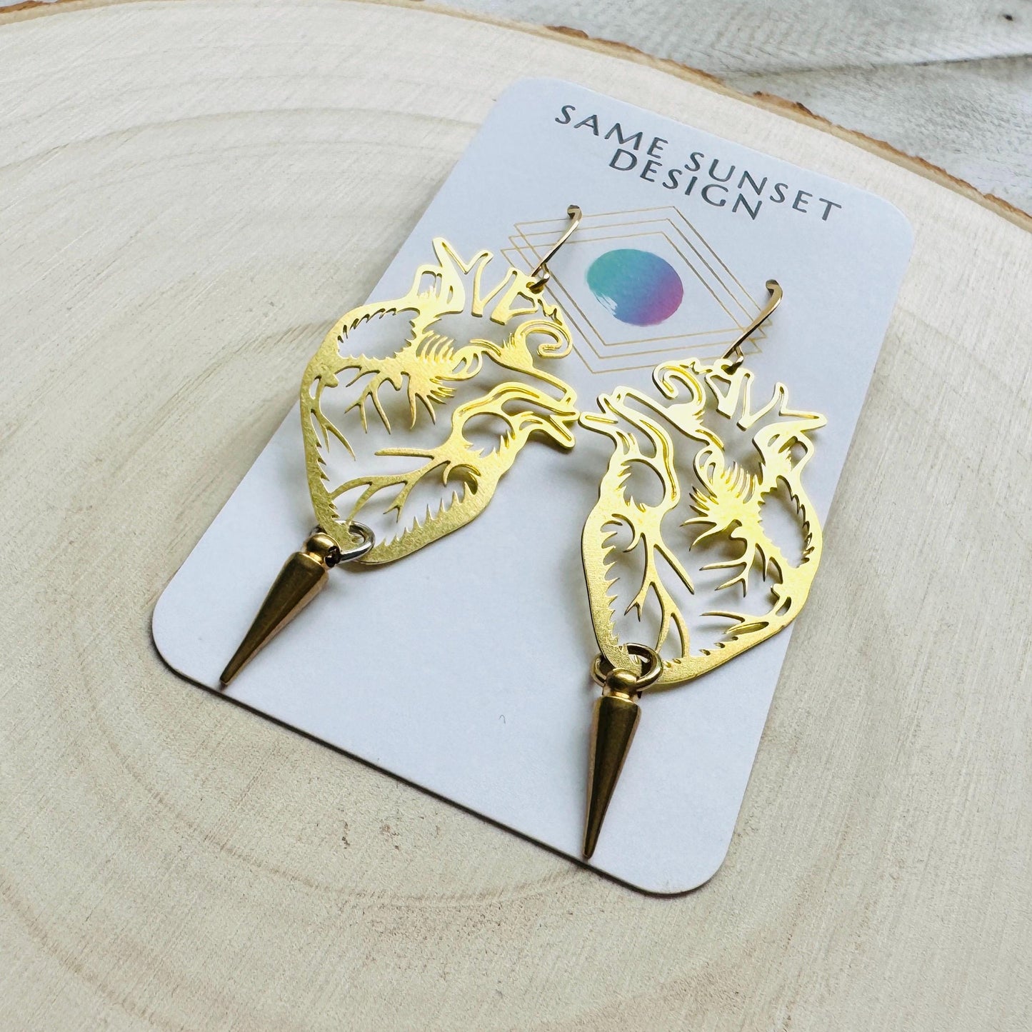 Anatomical Heart Earrings