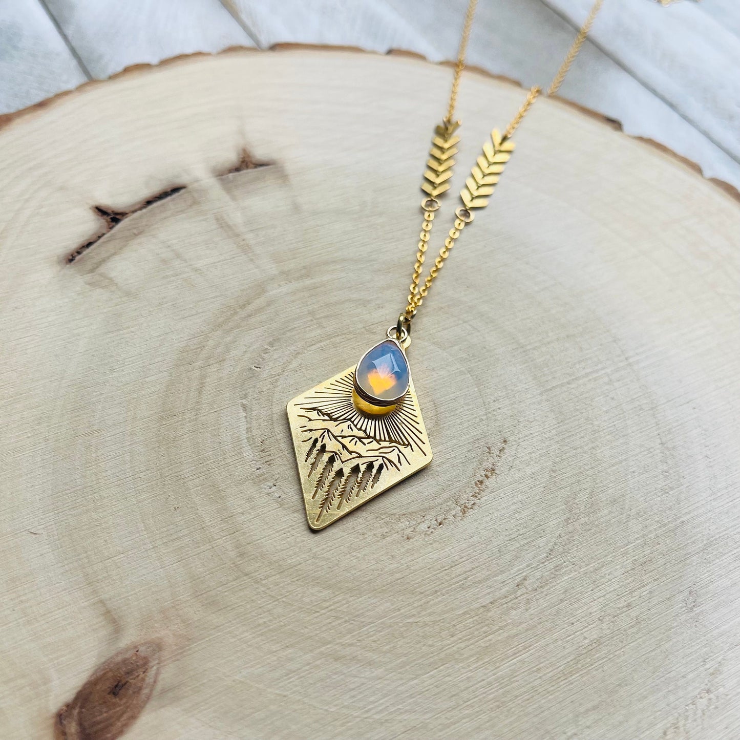 Opalite Mountain Necklace
