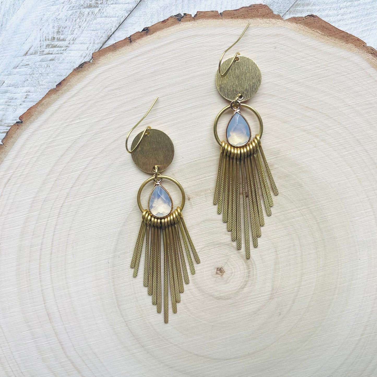 Opalite Fringe Earrings