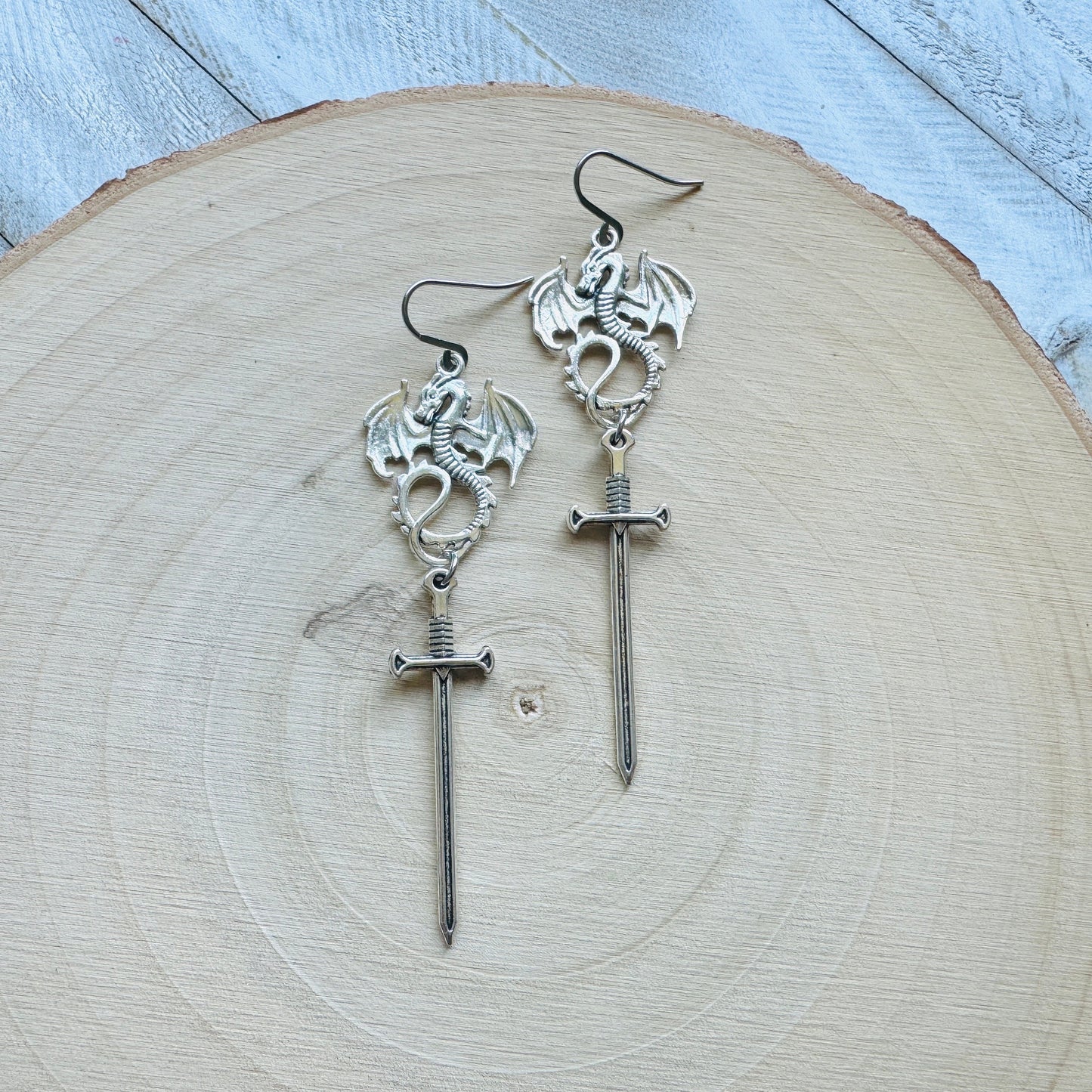 Dragon Sword Earrings