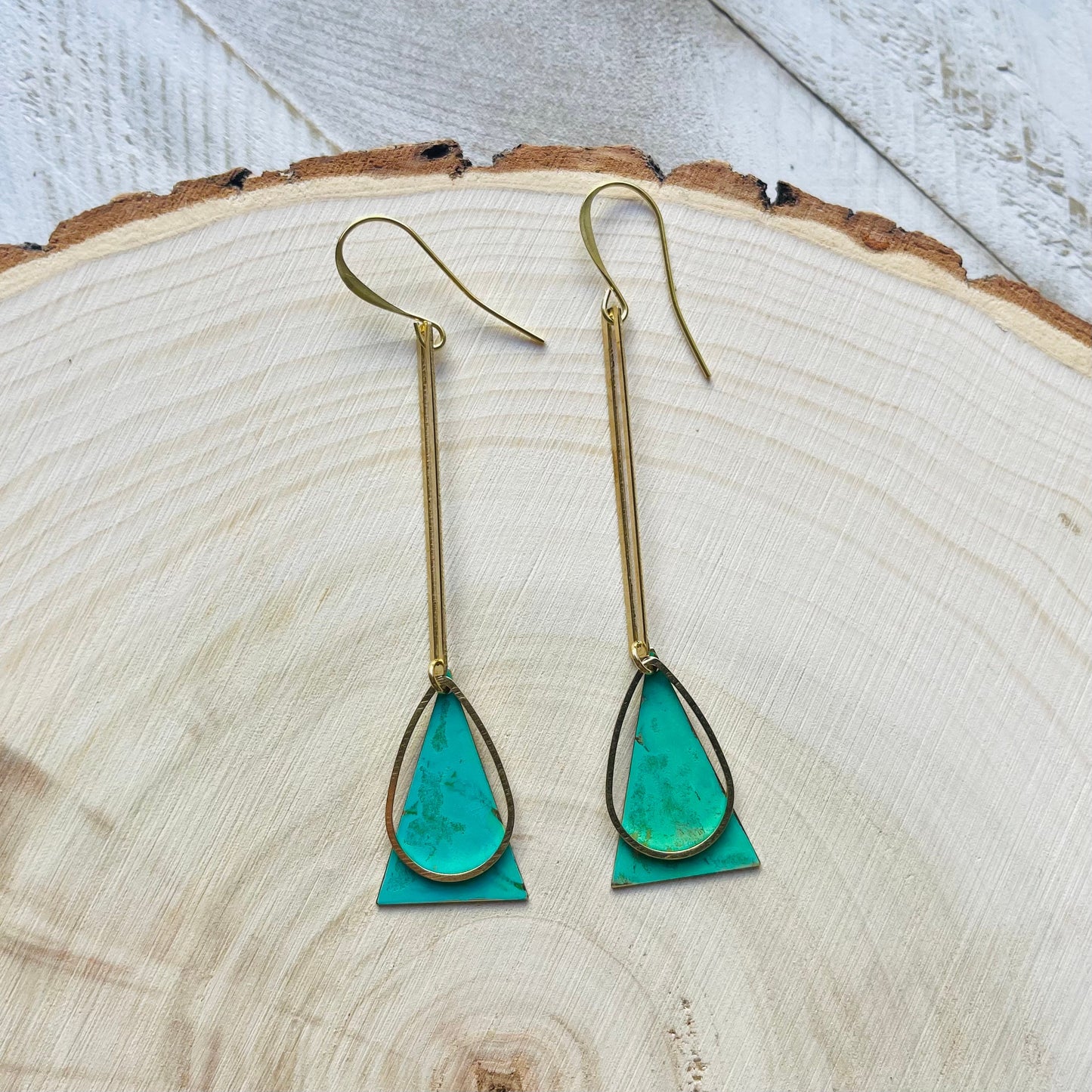 Green Earrings Dangle, Patina Earrings, Festival Jewelry Earrings, Witchy Jewelry, Witchy Earrings, Graduation Earrings 2023, Unique Gifts