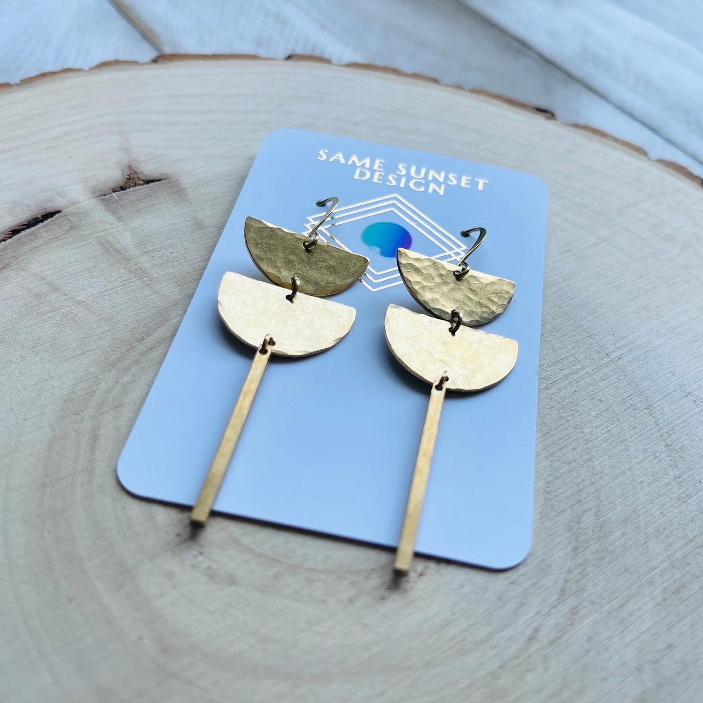 Brass Earrings Handmade, Celestial Earrings Dangle, Western Boho Jewelry, Trendy Earrings 2023, Unique Gifts for Birthday, Fun Gifts