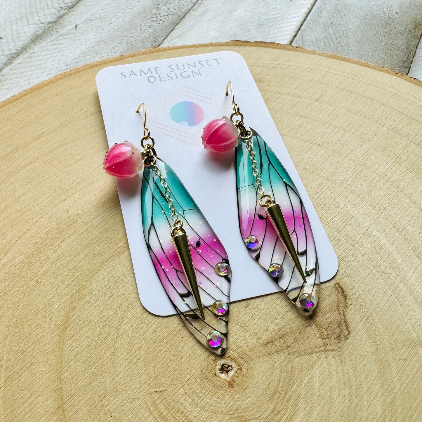 Butterfly Wing Earrings, Fairy Wing Jewelry, Punk Earrings, Witchy Earrings, Goth Birthday Gift, Trendy Jewelry, Mothers Day Gift for Sister