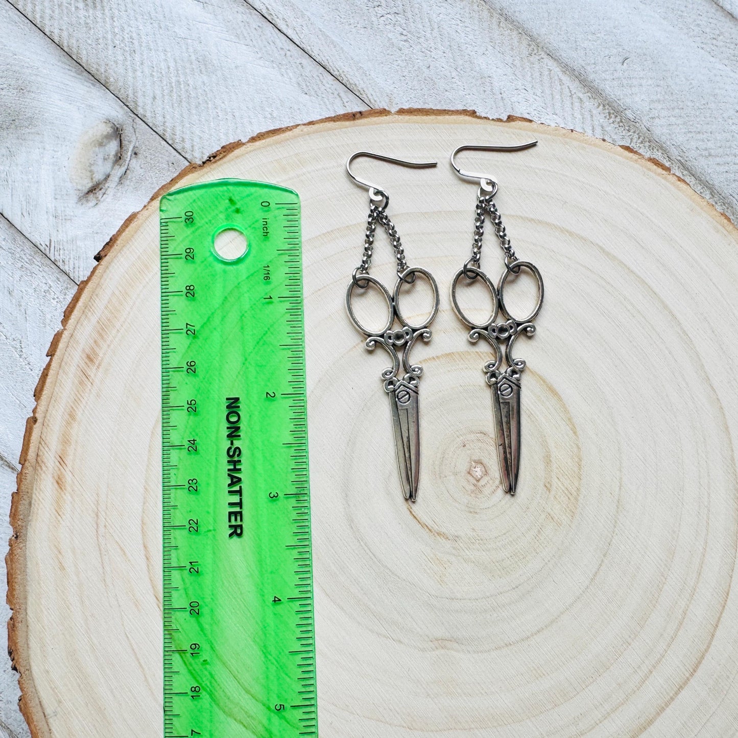 Scissor Earrings, Hair Stylist Earrings, Punk Jewelry, Creepy Cute Jewelry, Goth Earrings for Women, Gift for Mom, Fun Birthday Gift