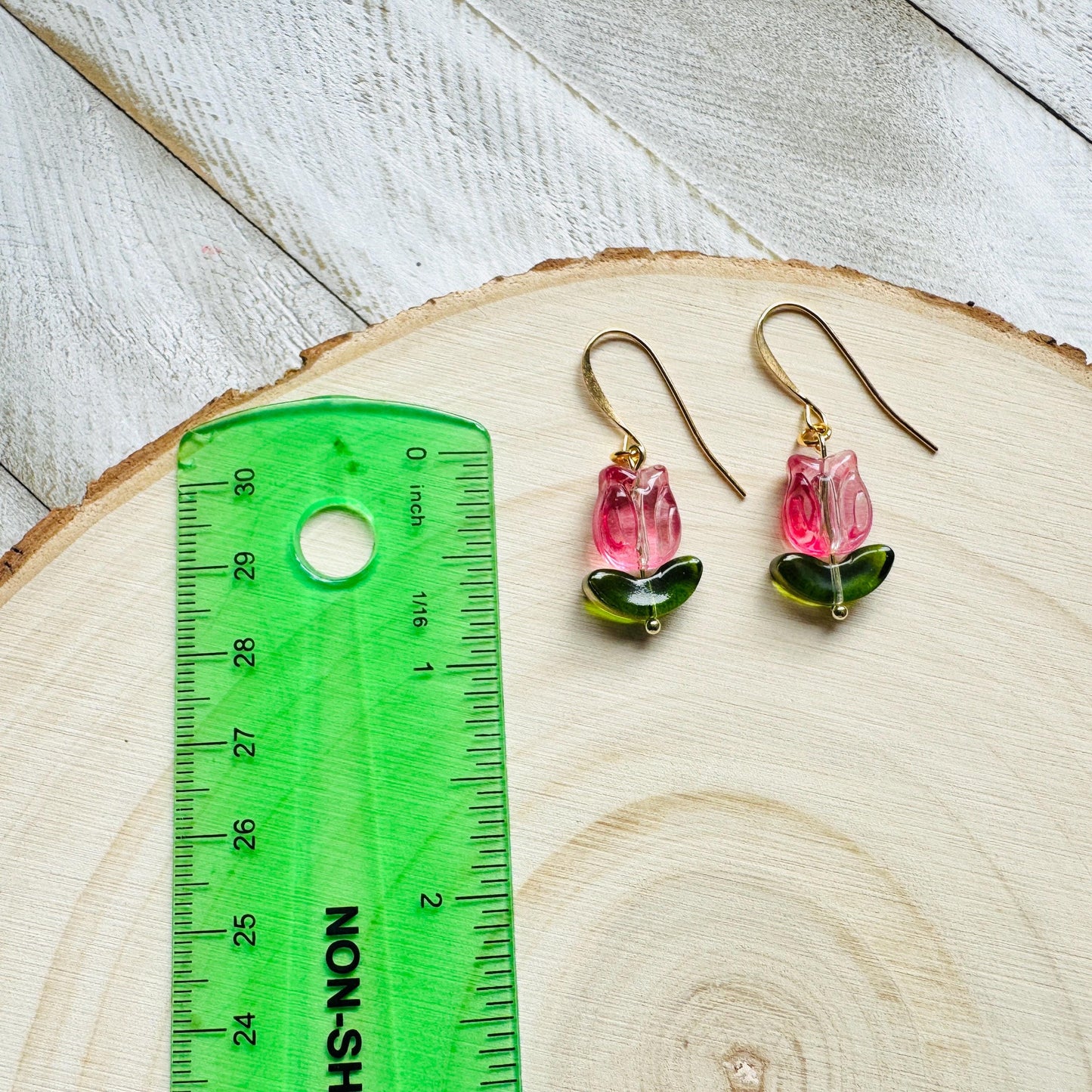 Flower Earrings, Tulip Earrings, Botanical Earrings, Cottagecore Jewelry, Witchy Gifts for Women Aesthetic, Anniversary Gift for Girlfriend