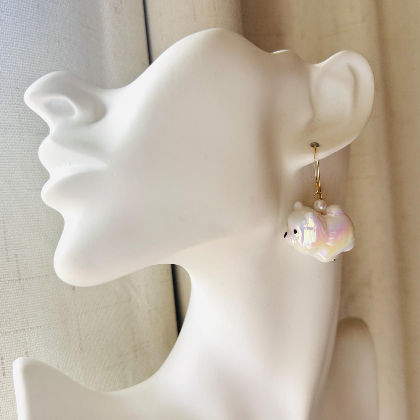 Dog Earrings Dangle, Kawaii, Fun Earrings, Tween Jewelry, Teacher Gift, Coquette Jewelry, Birthday Present for Her, Dog Lover Gifts