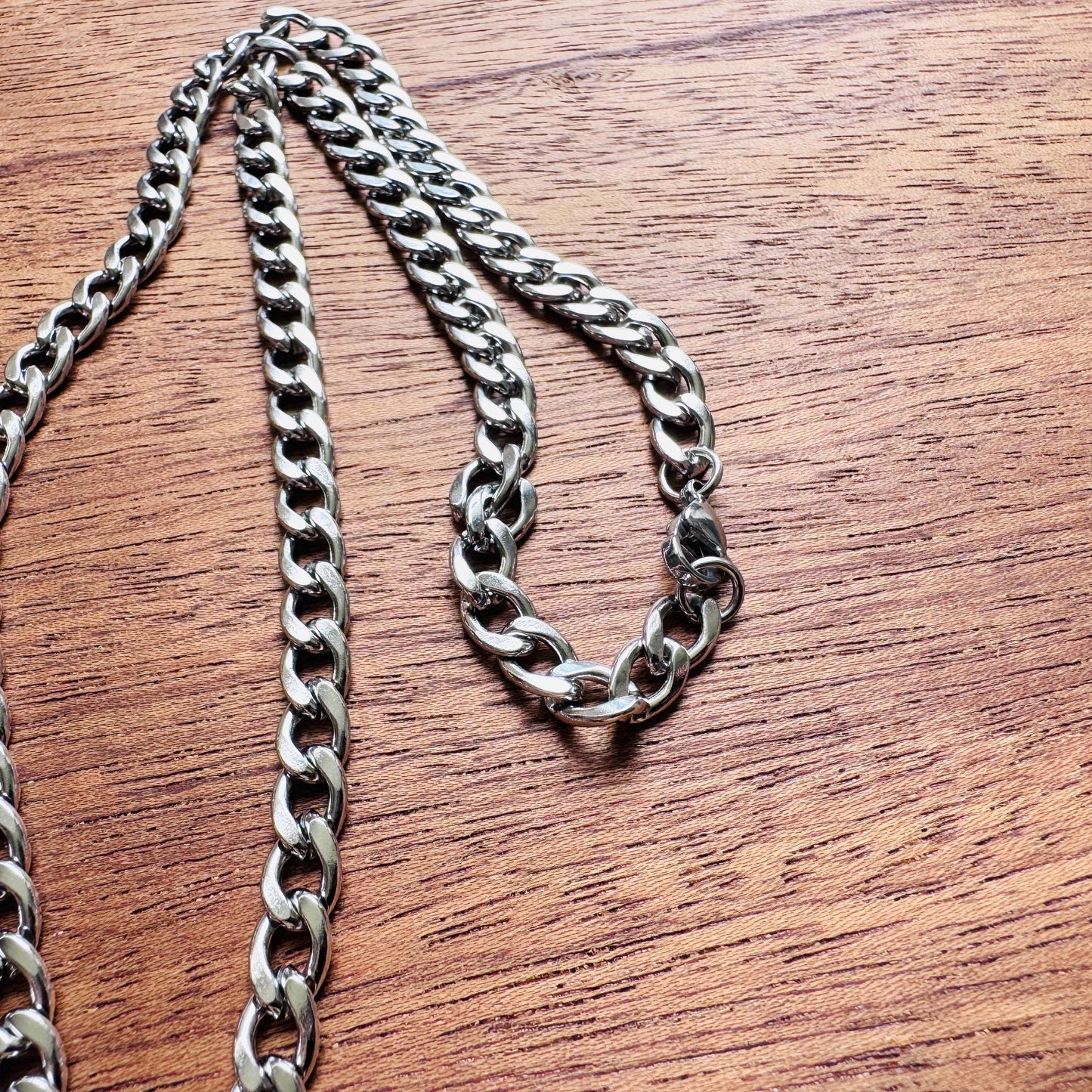 Stainless Steel Curb Chain Necklace, Spike Necklace, Trendy Jewelry 2026, Punk Necklace, Goth Necklace, Witchy Gifts for Her, Metalhead