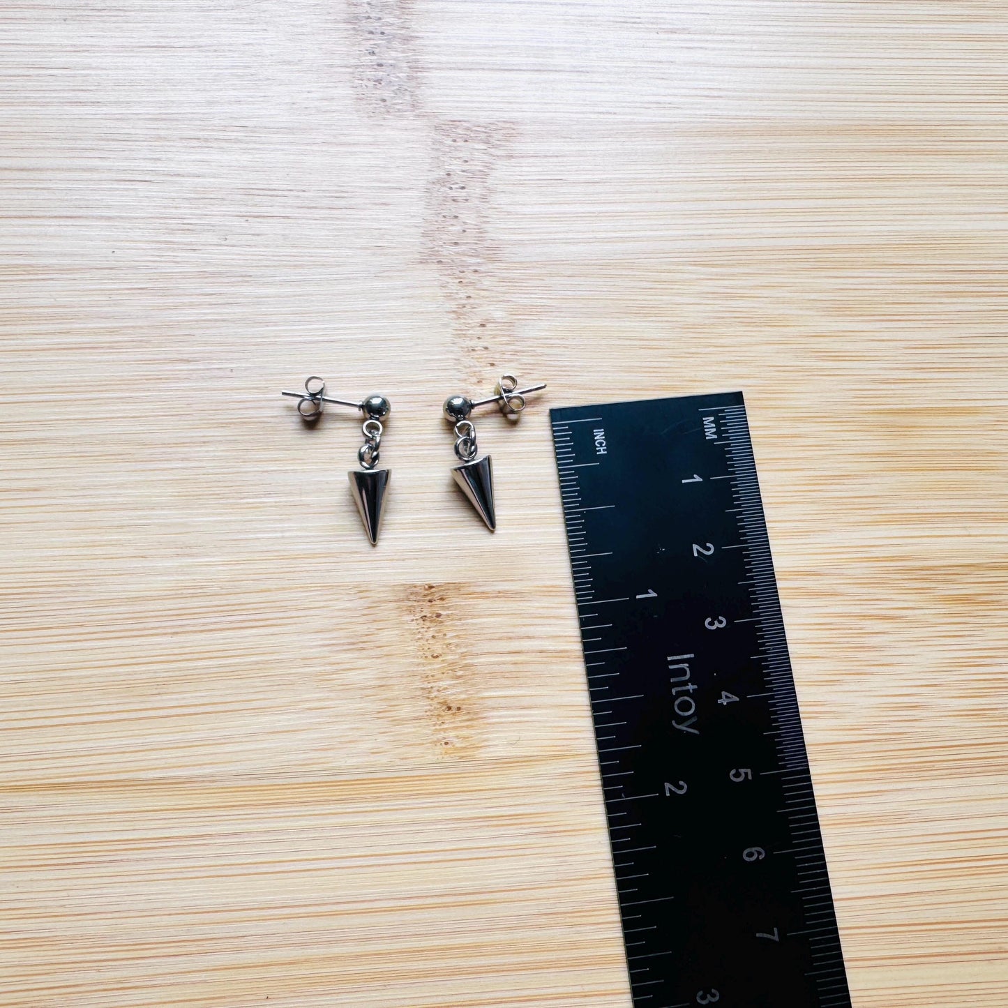 Spike Stud Earrings, Punk Jewelry Men, Goth Jewelry, Sweet 16 Gift for Niece, 90s Vibes, Unique Birthday Gift for Best Friend, Post Earrings