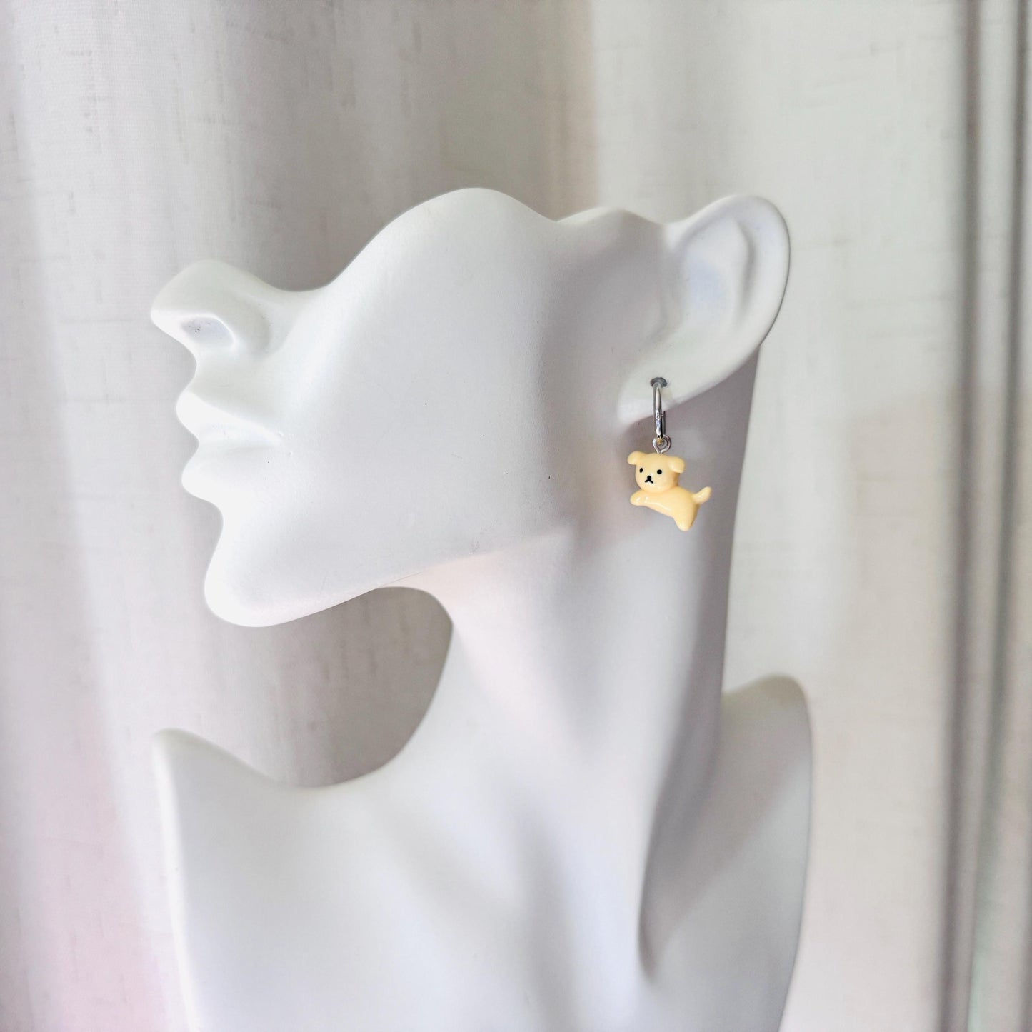 Dog Earrings Dangle, Cute Earrings, Trendy Jewelry for Teens, Huggie Hoop Jewelry, Dog Lover Gifts, Unique Birthday Gift for Best Friend