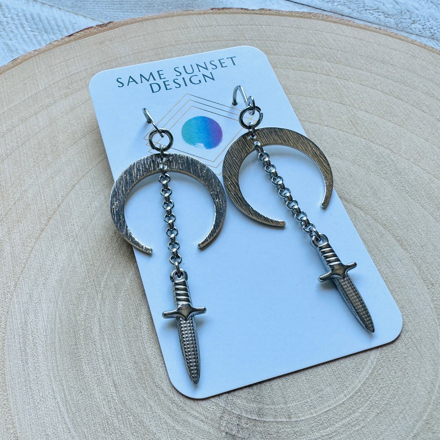 Moon Dagger Earrings