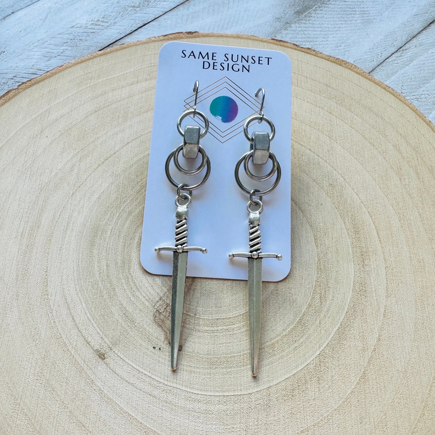Sword Earrings