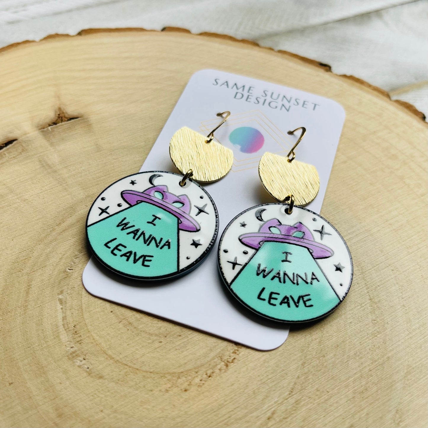 UFO Cat Earrings