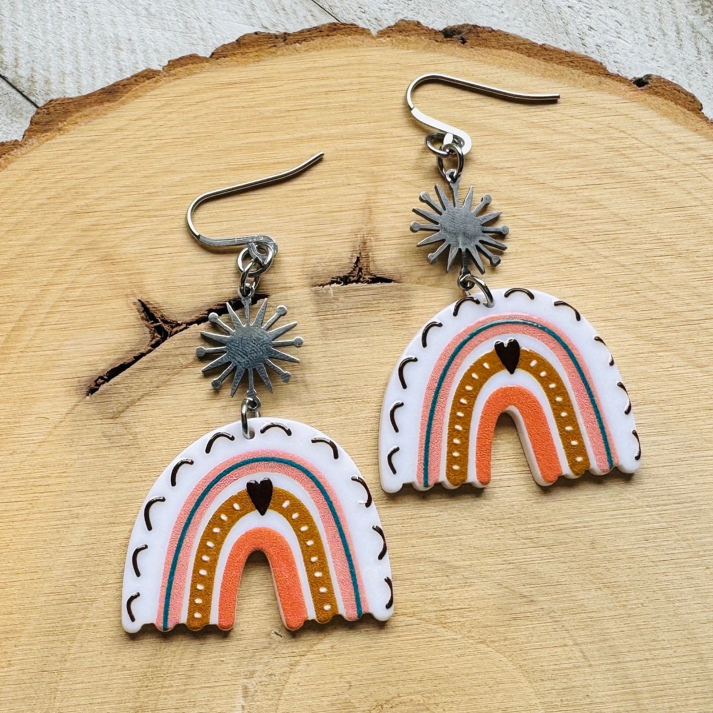 Rainbow Dangle Earrings