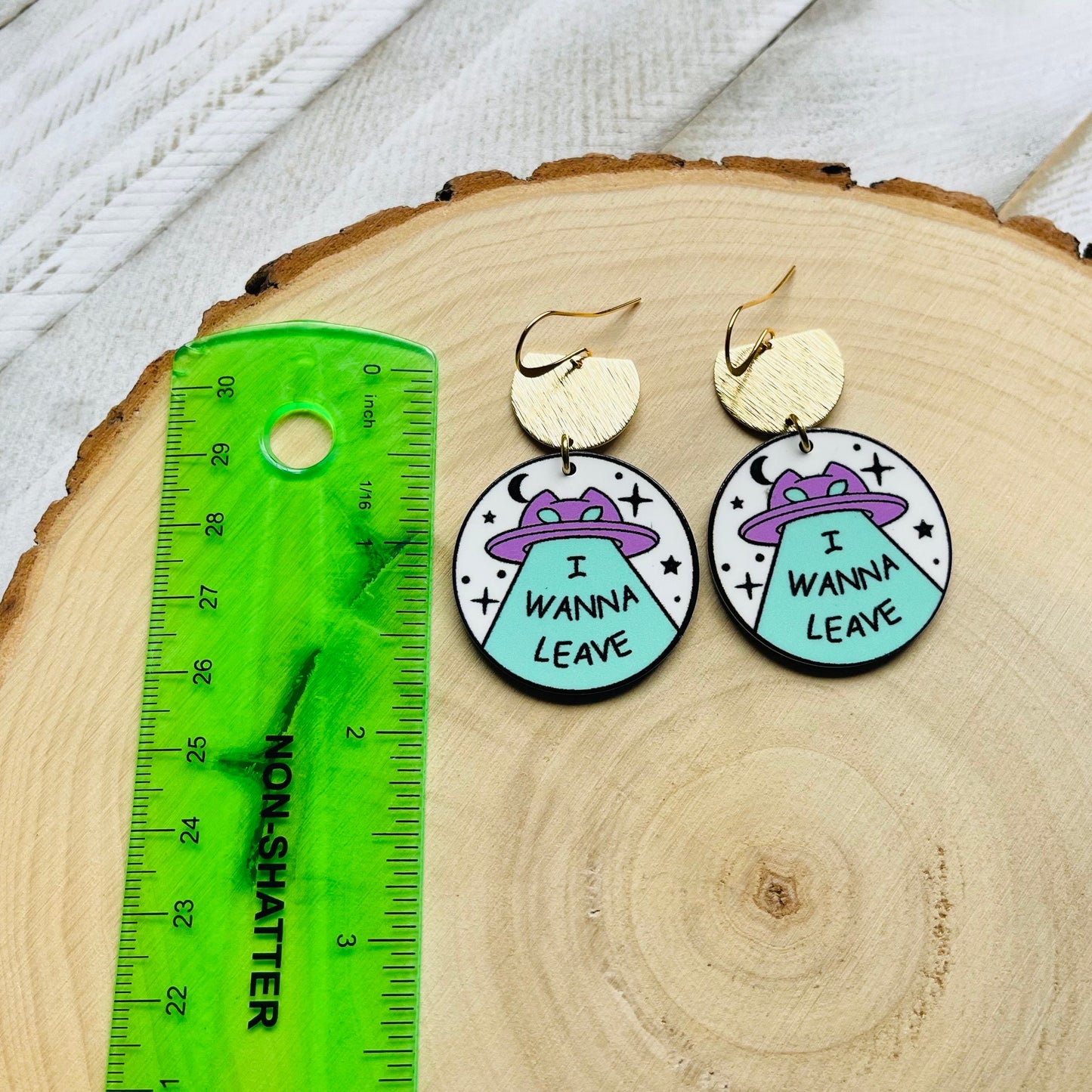 UFO Cat Earrings
