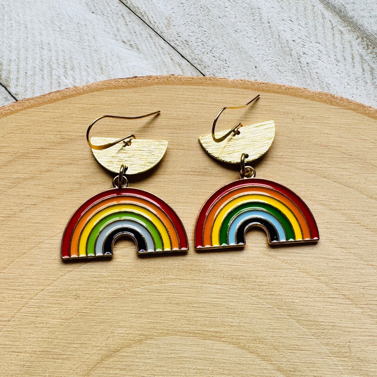 Rainbow Dangle Earrings