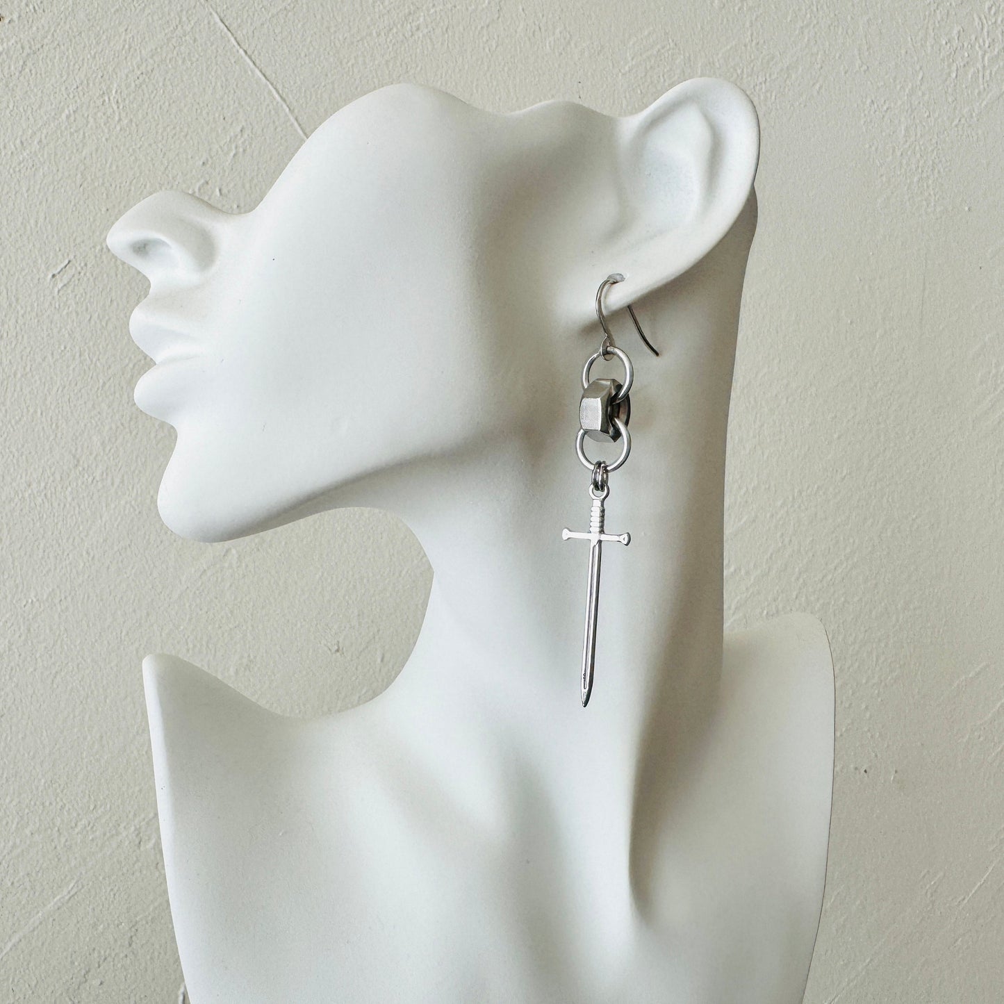 SIlver Dagger Earrings
