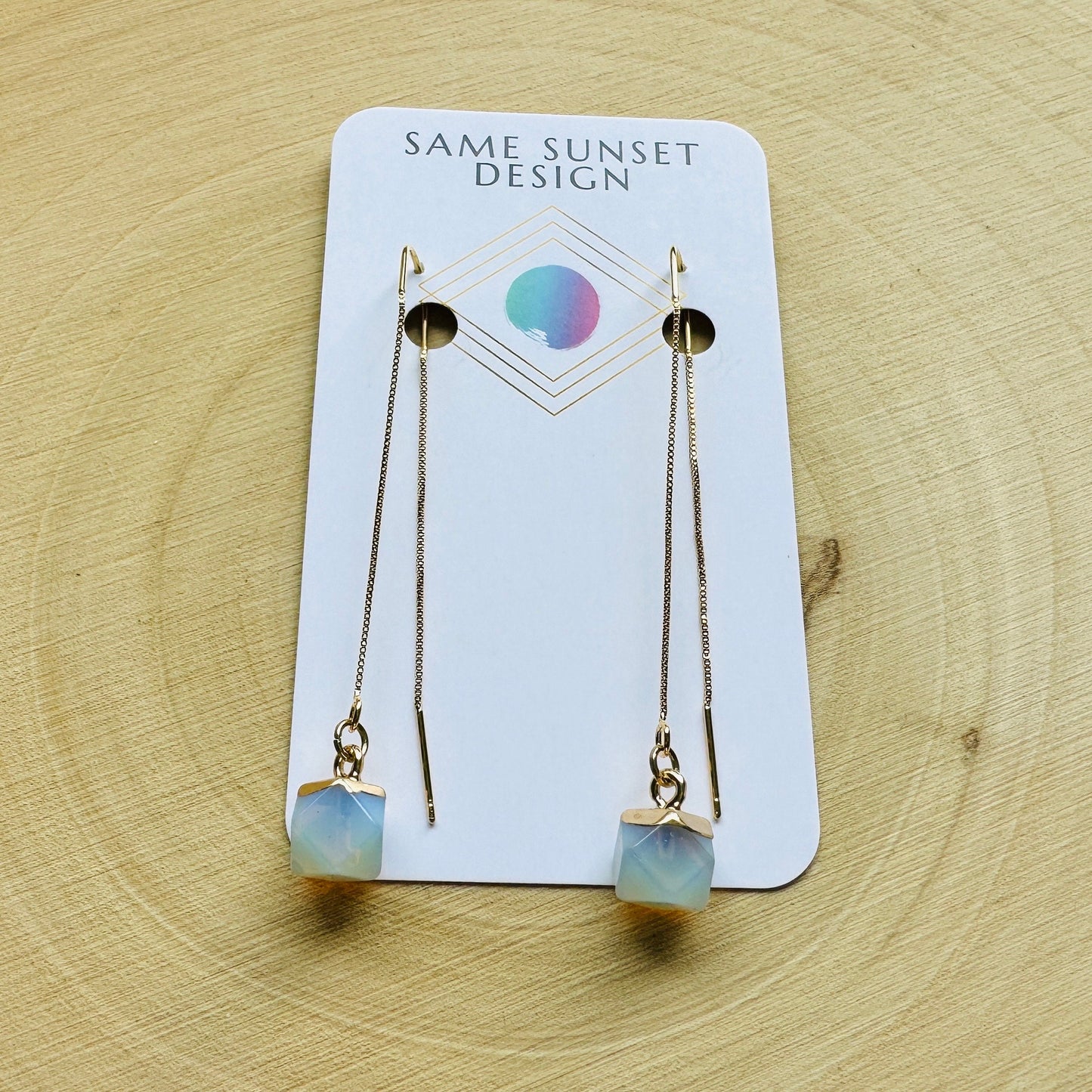 Opalite Threader Earrings