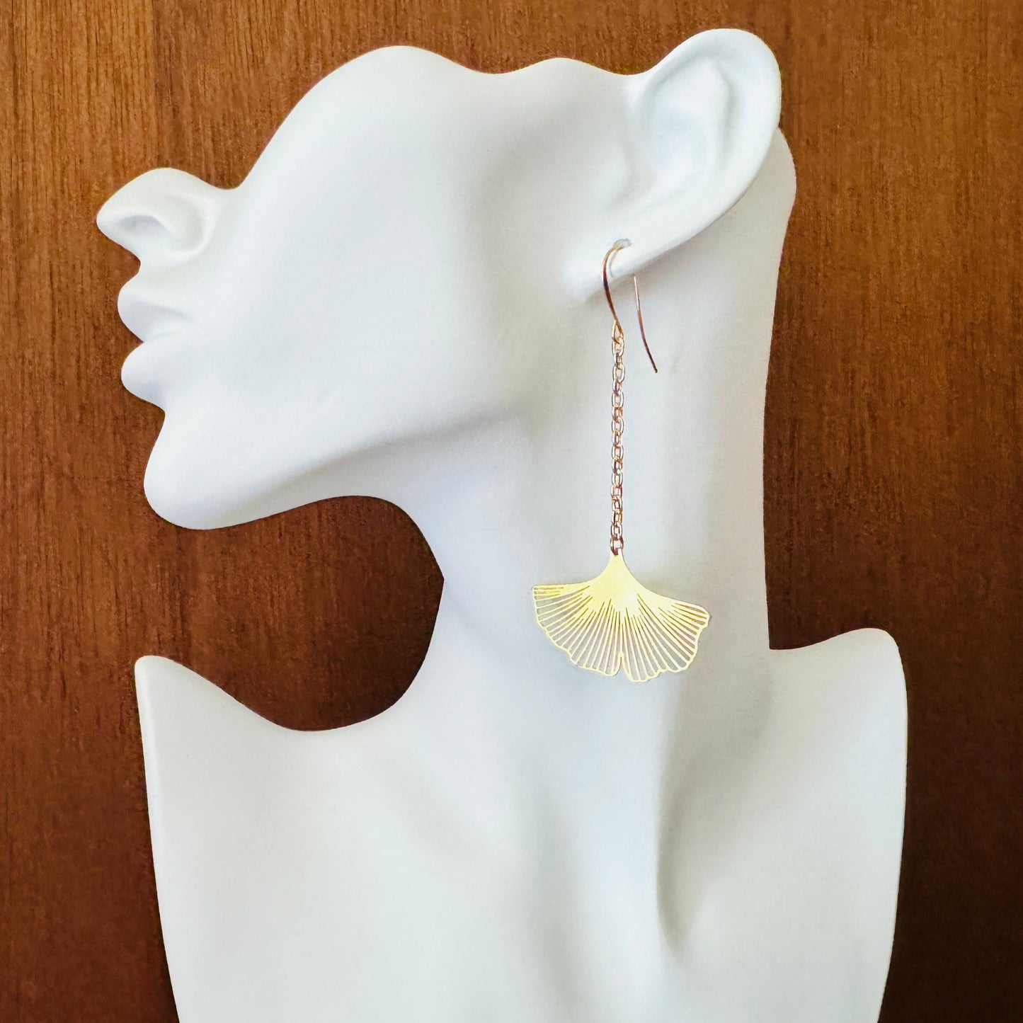 Ginko Leaf Earrings