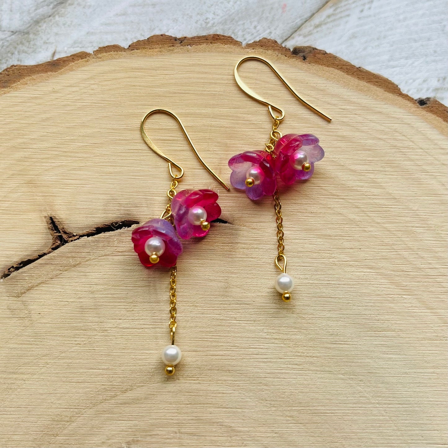 Flower Pearl Earrings