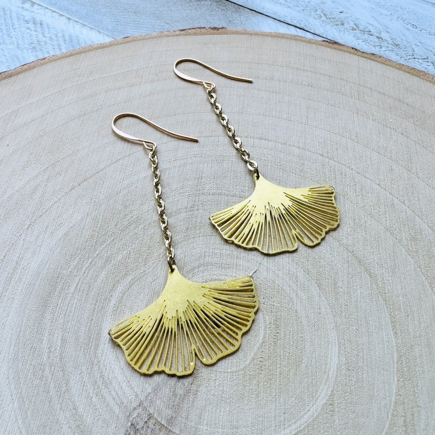 Ginko Leaf Earrings