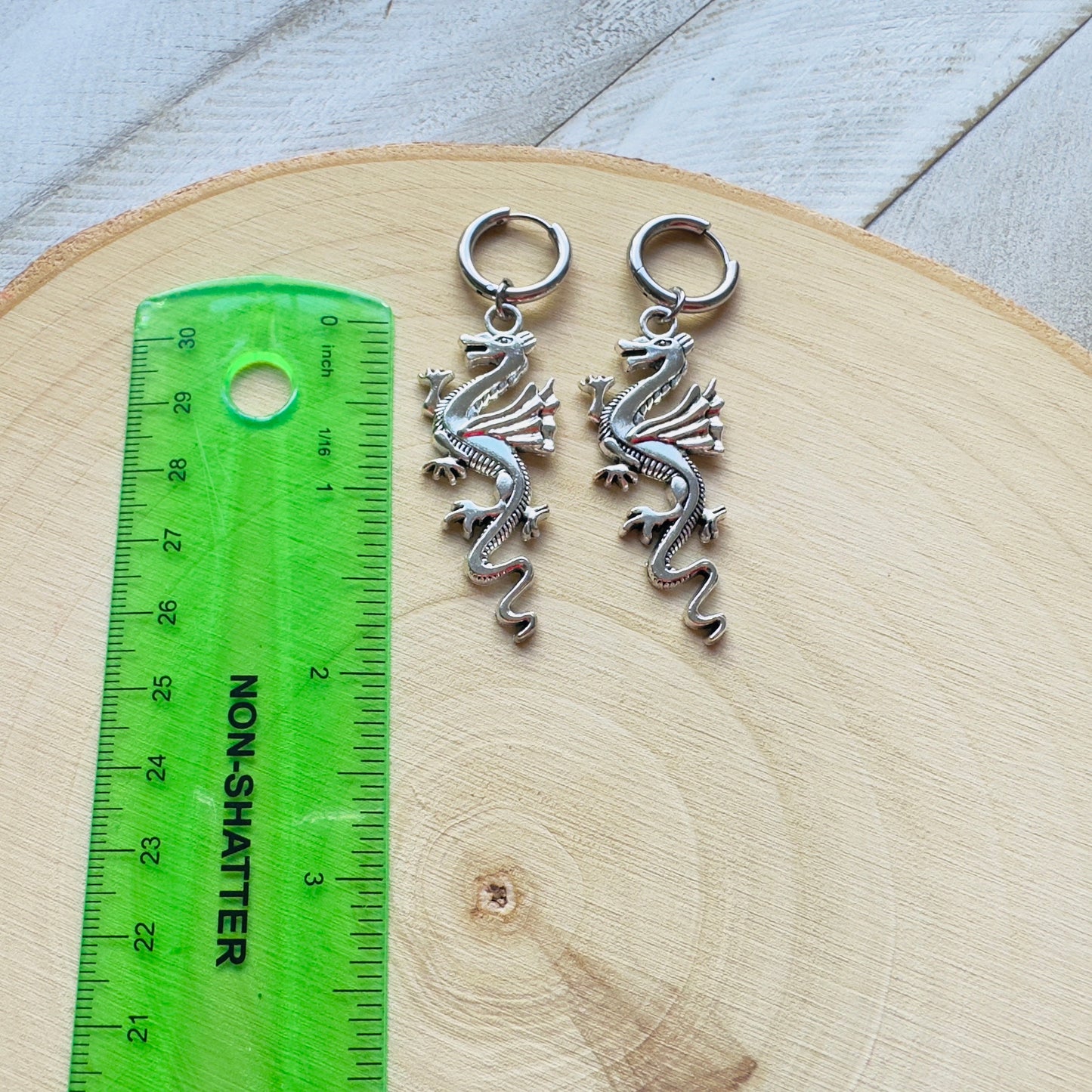 Dragon Huggie Hoop Earrings