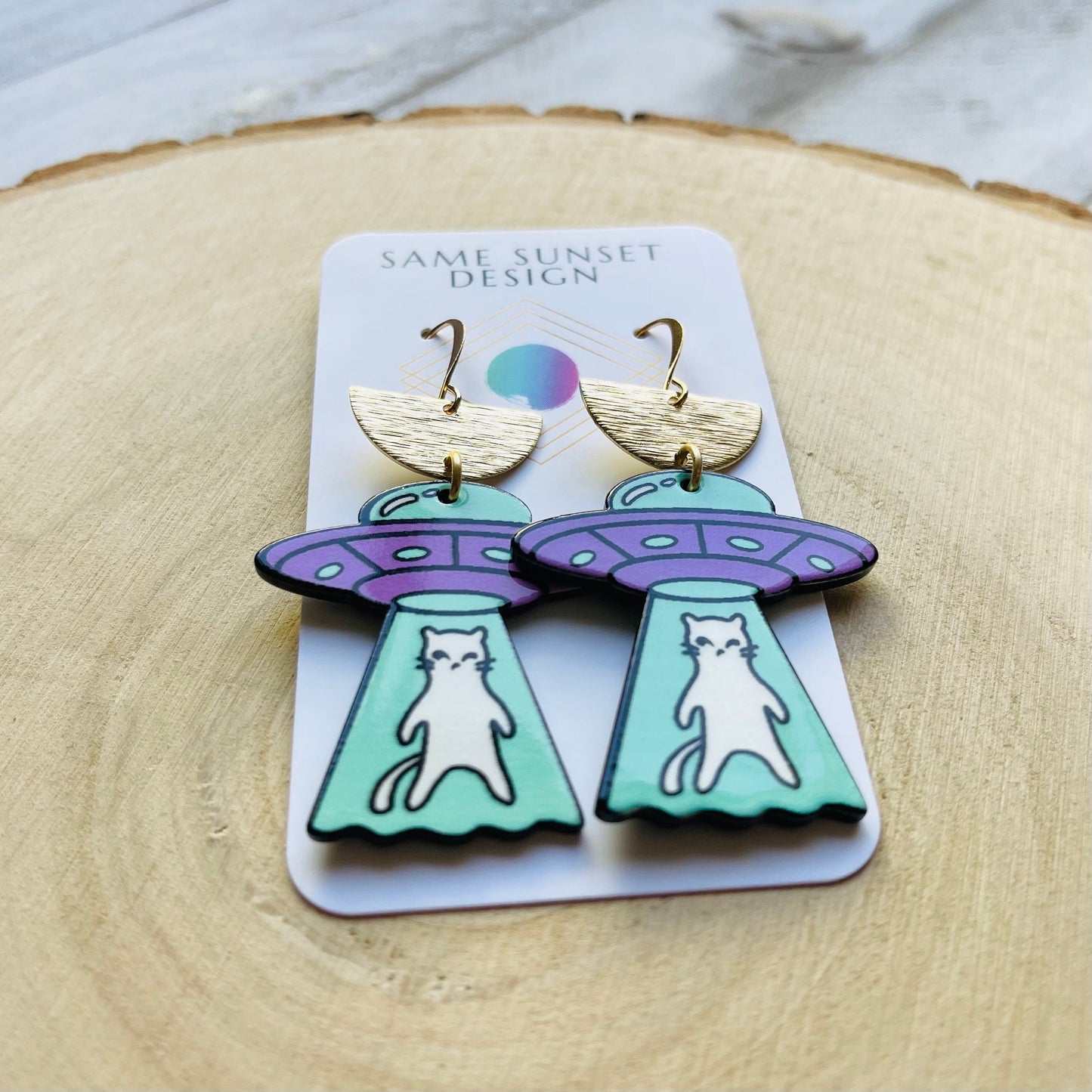 UFO Cat Earrings