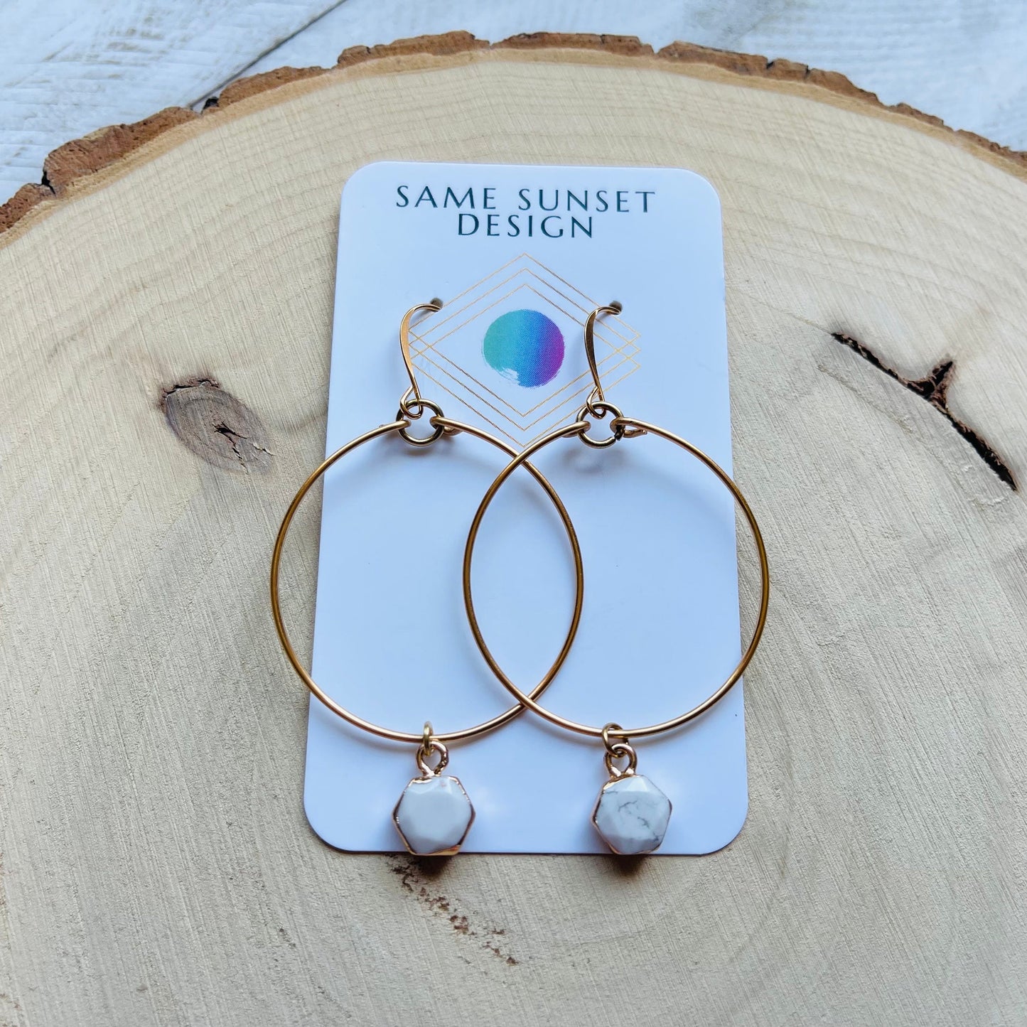 Howlite Earrings
