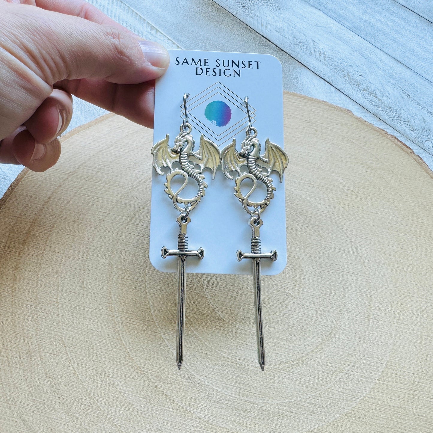 Dragon Sword Earrings