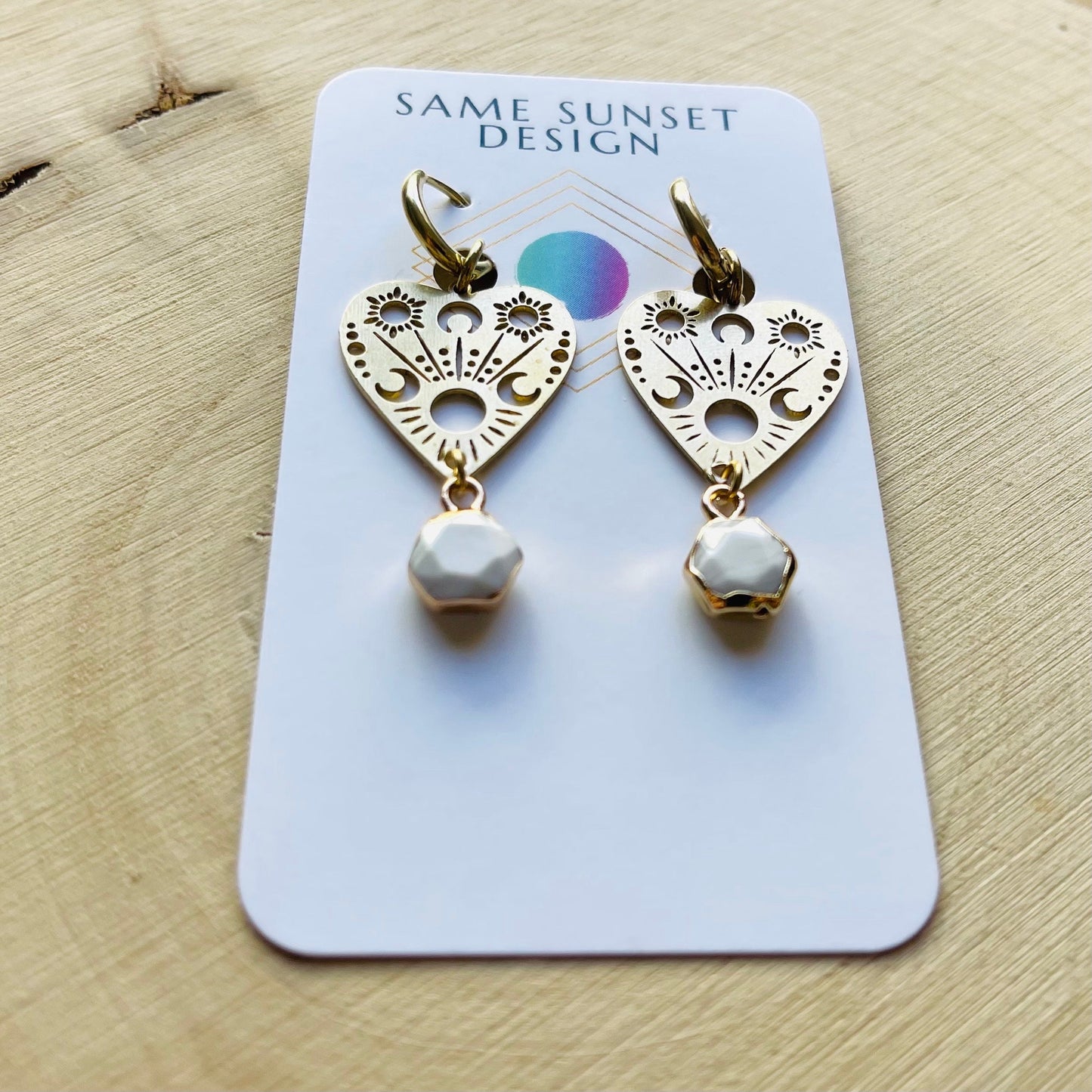 Onyx Planchette Earrings