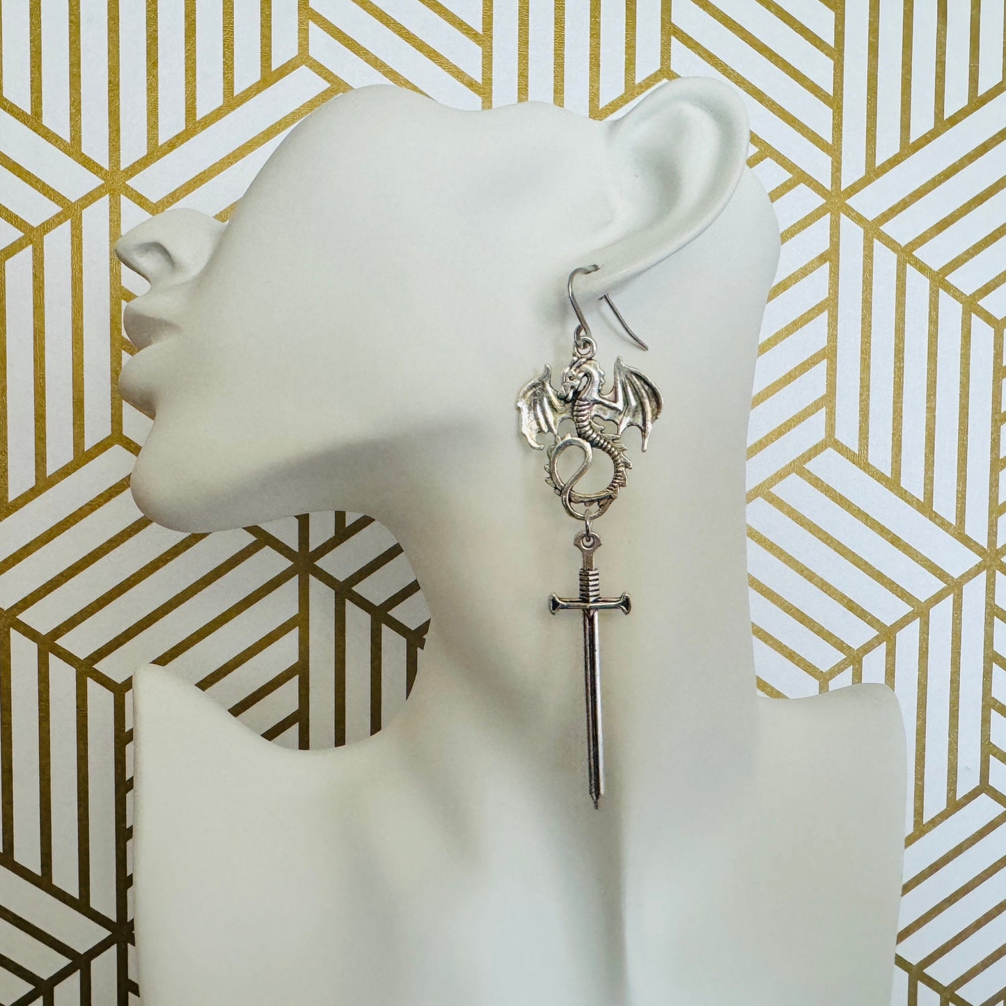 Dragon Sword Earrings