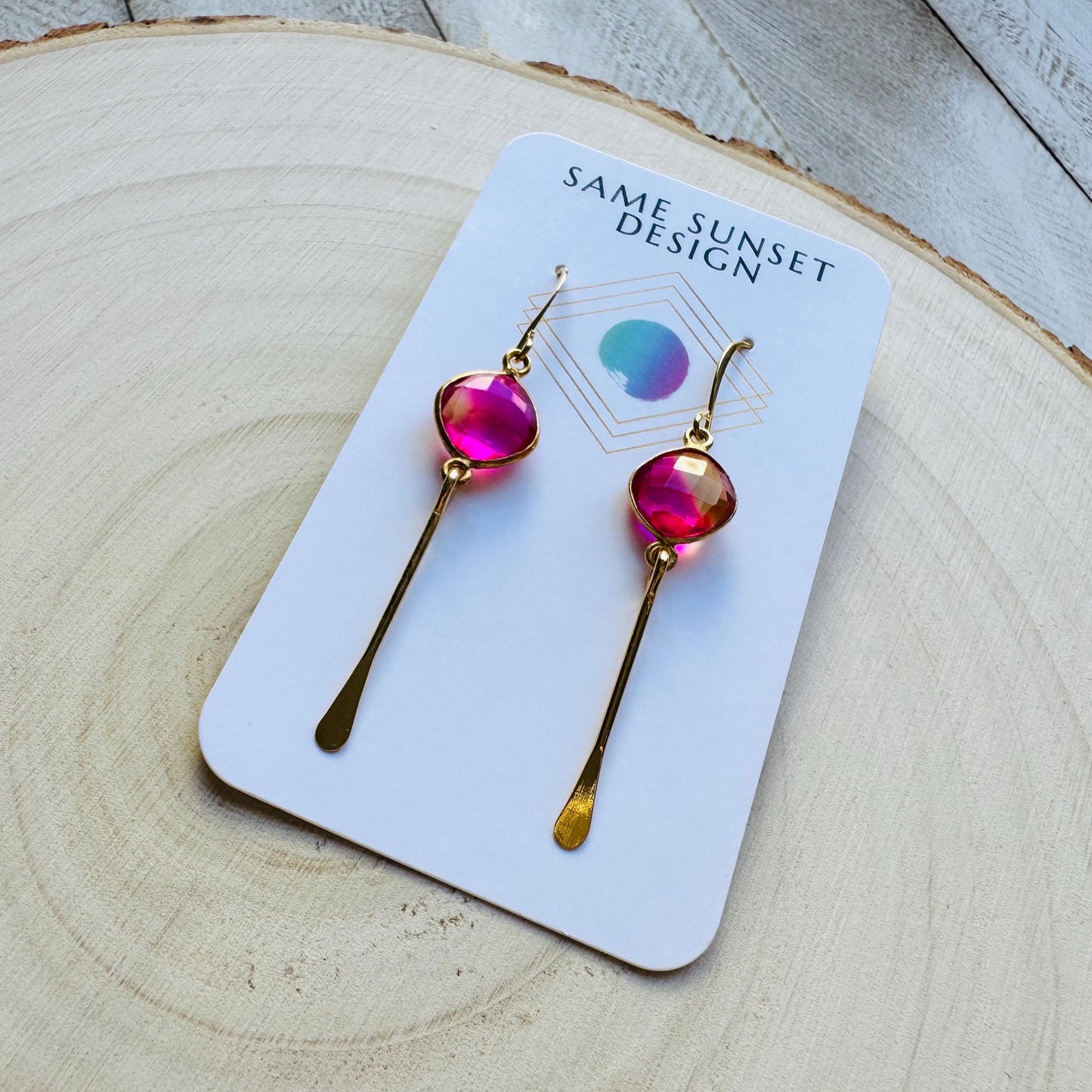 Aura Quartz Earrings