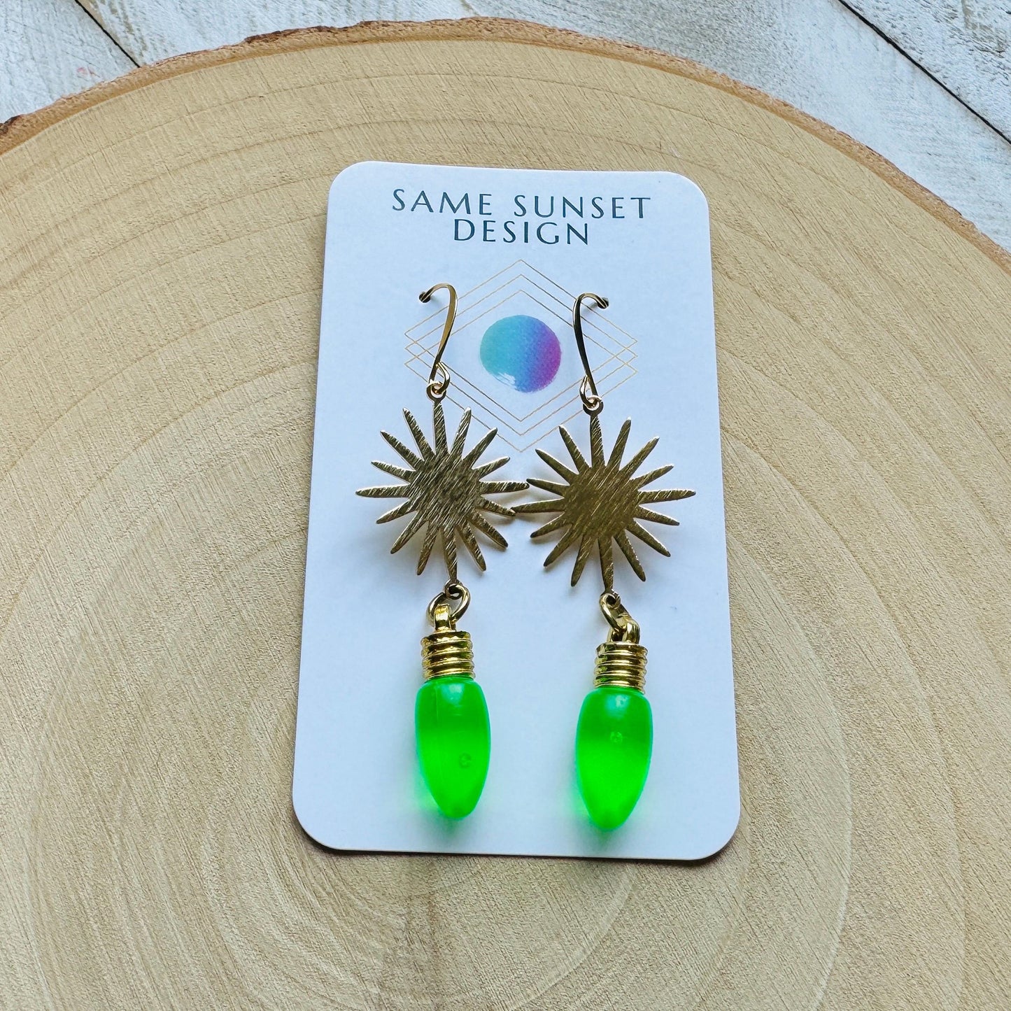 Christmas Light Earrings
