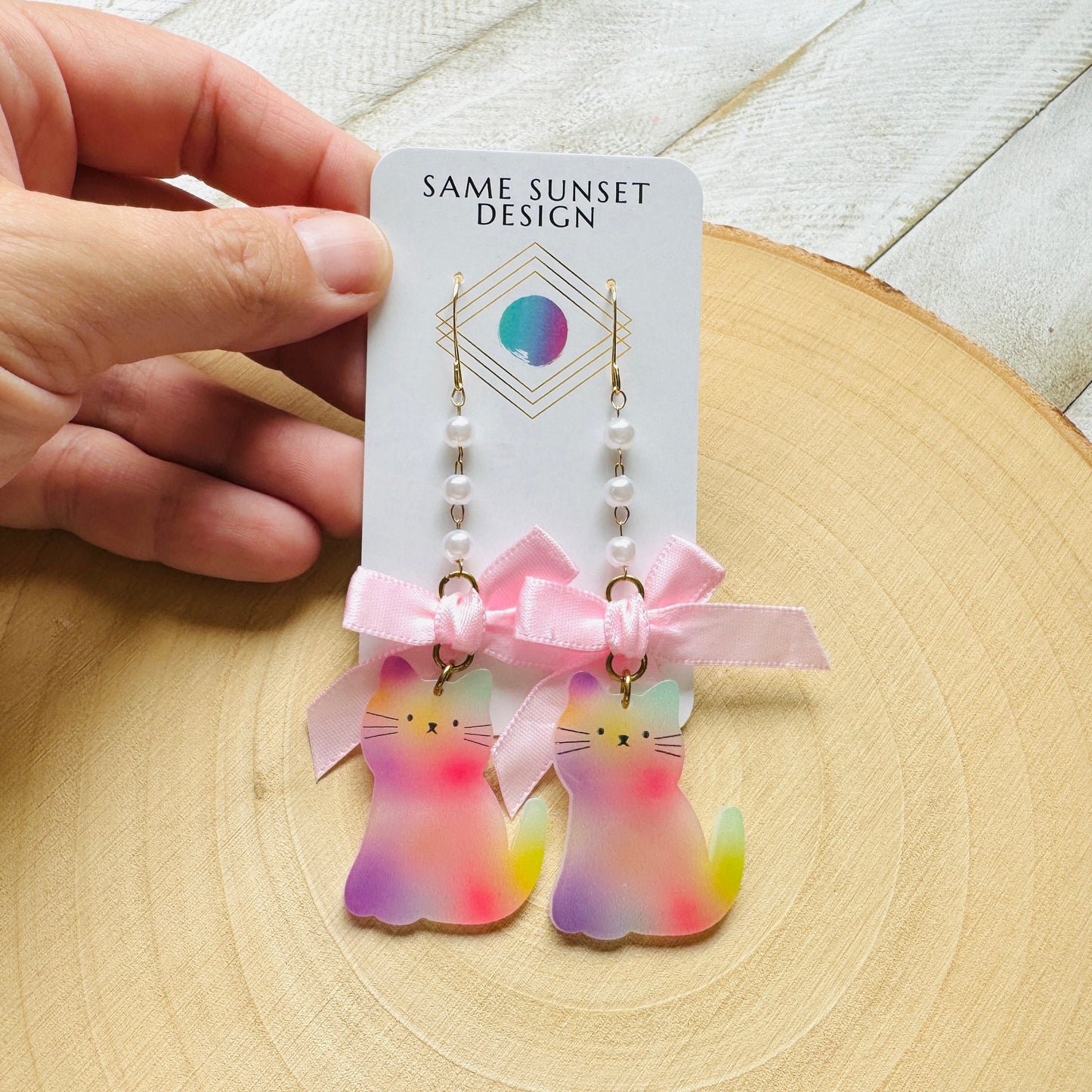 Cat Bow Earrings