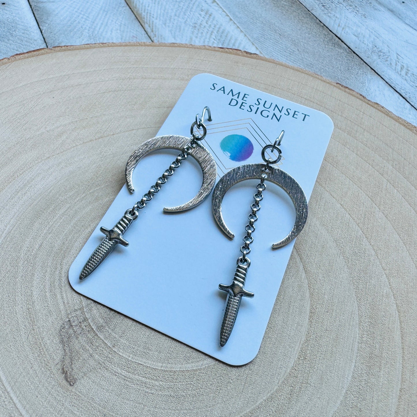 Moon Dagger Earrings
