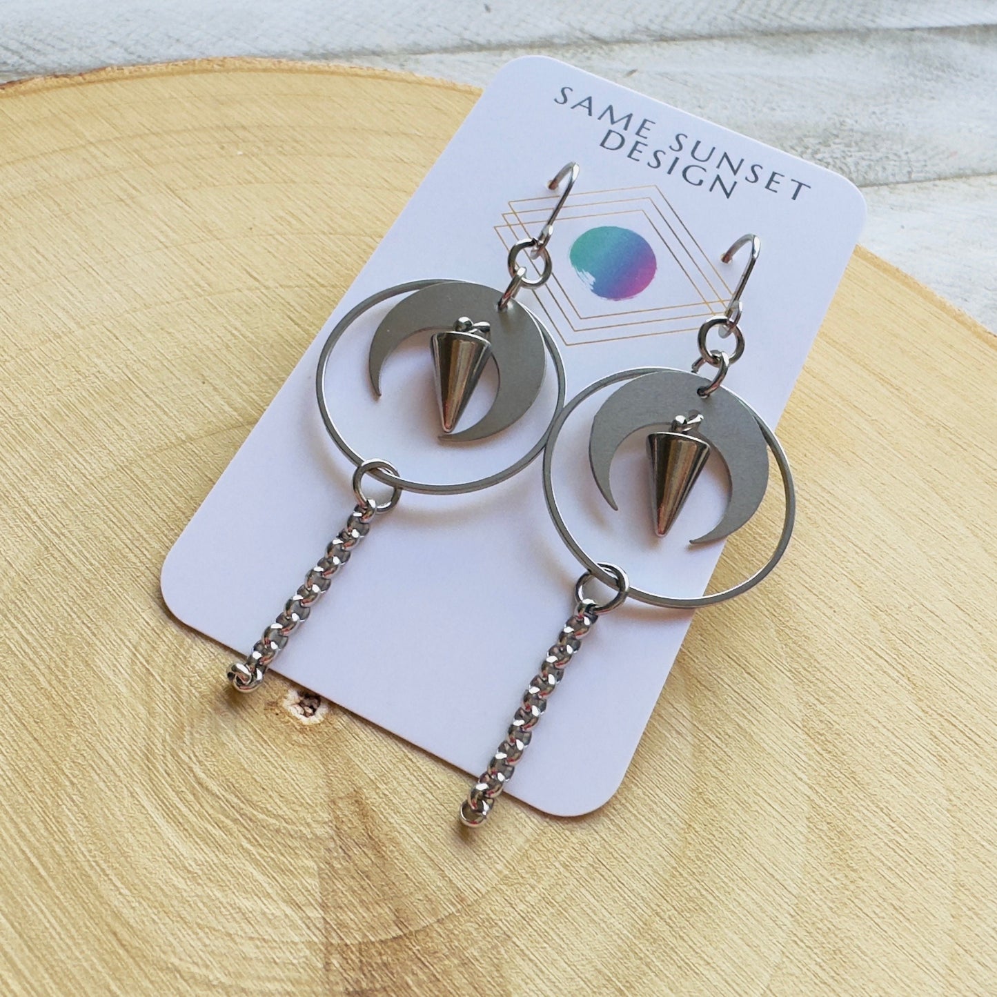 Moon Spike Earrings
