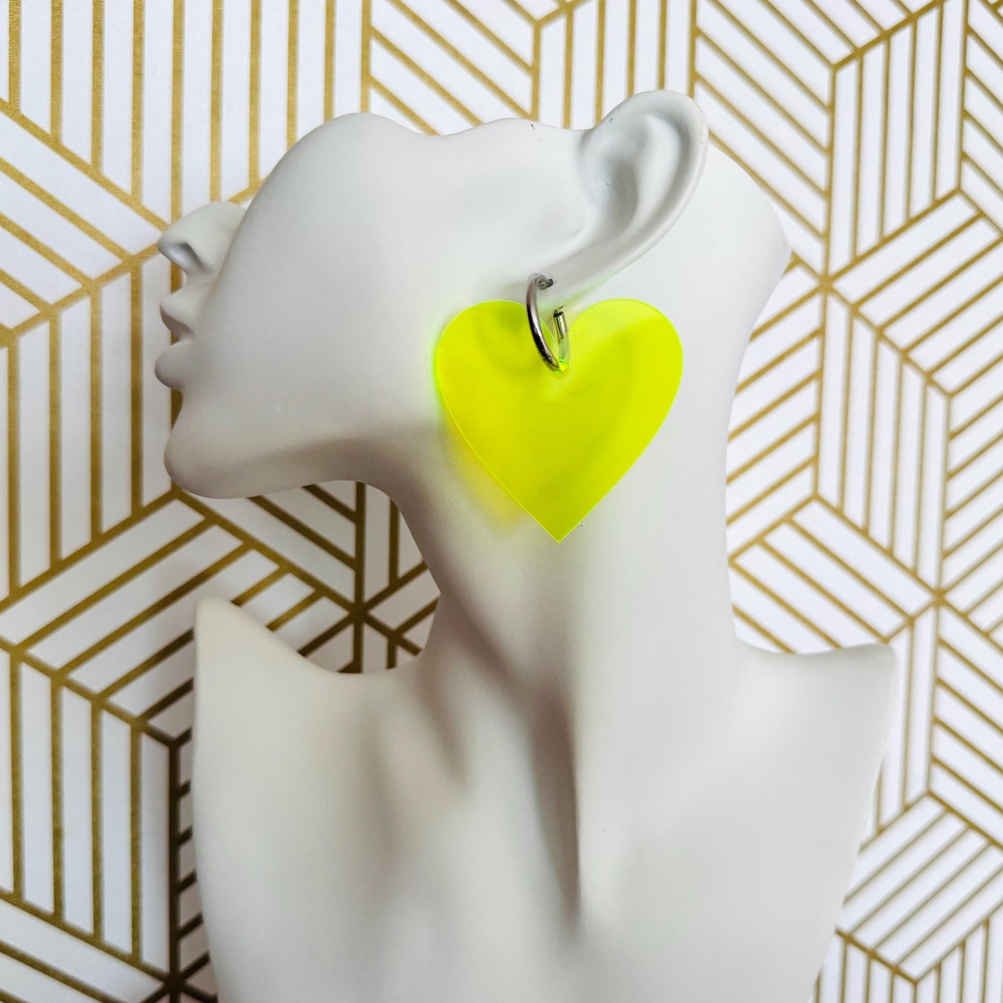 Heart Huggie Hoop Earrings