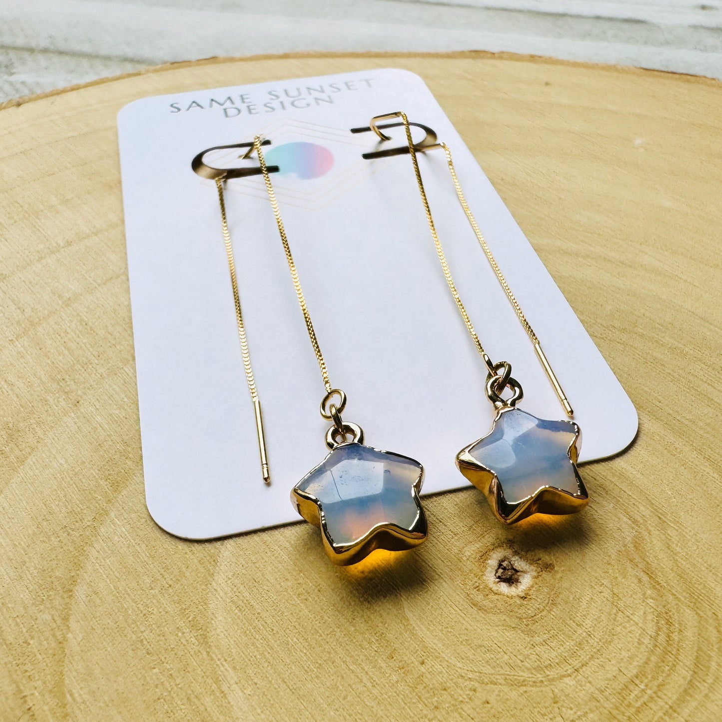 Opalite Threader Earrings