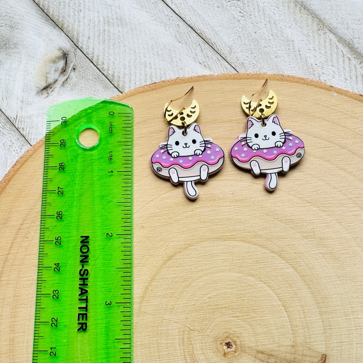 Cat Donut Earrings