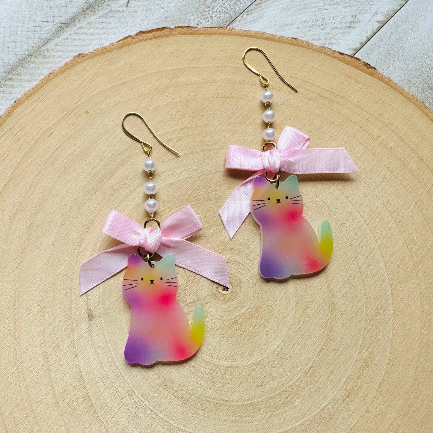 Cat Bow Earrings