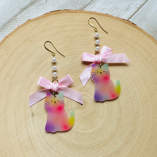 Cat Bow Earrings