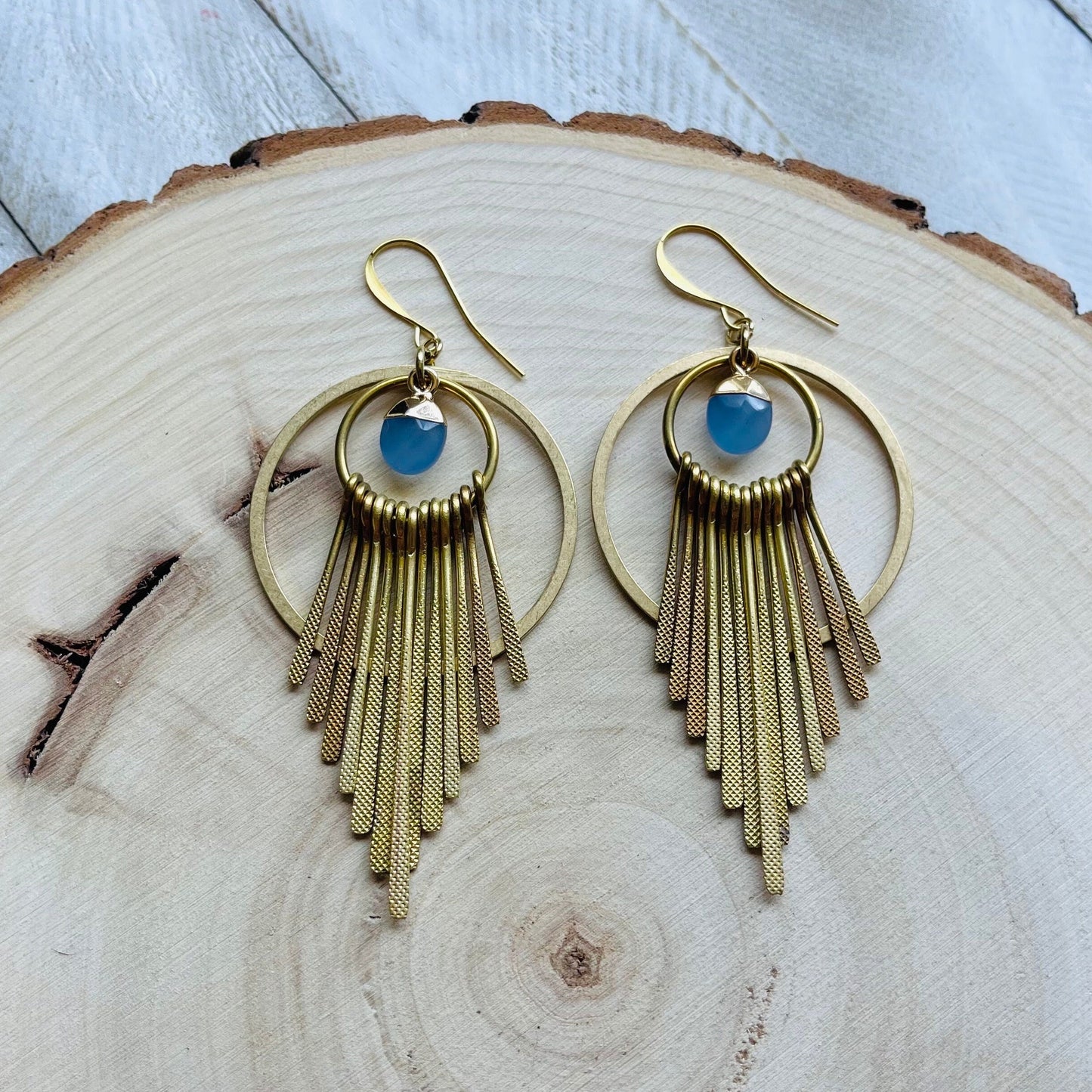 Jade Fringe Earrings