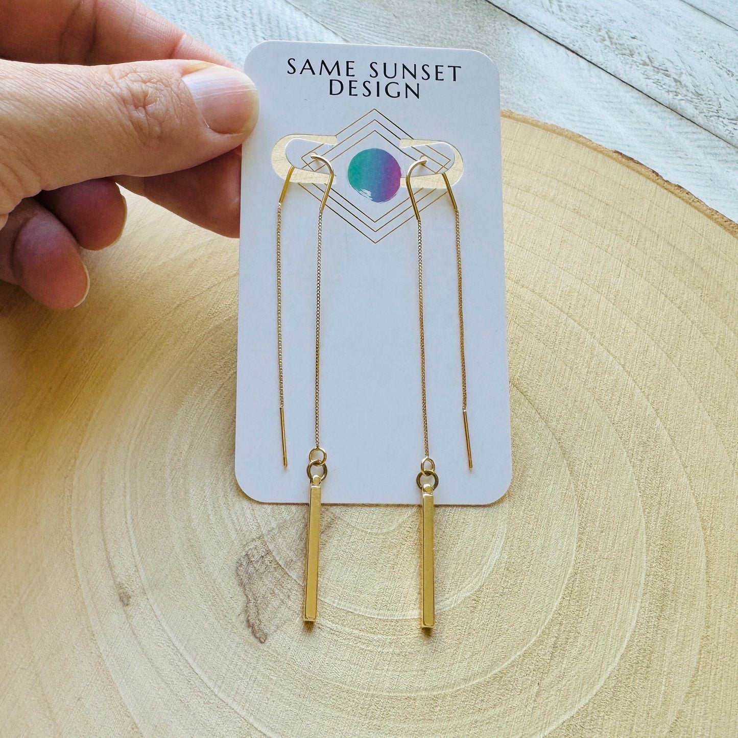 Bar Threader Earrings