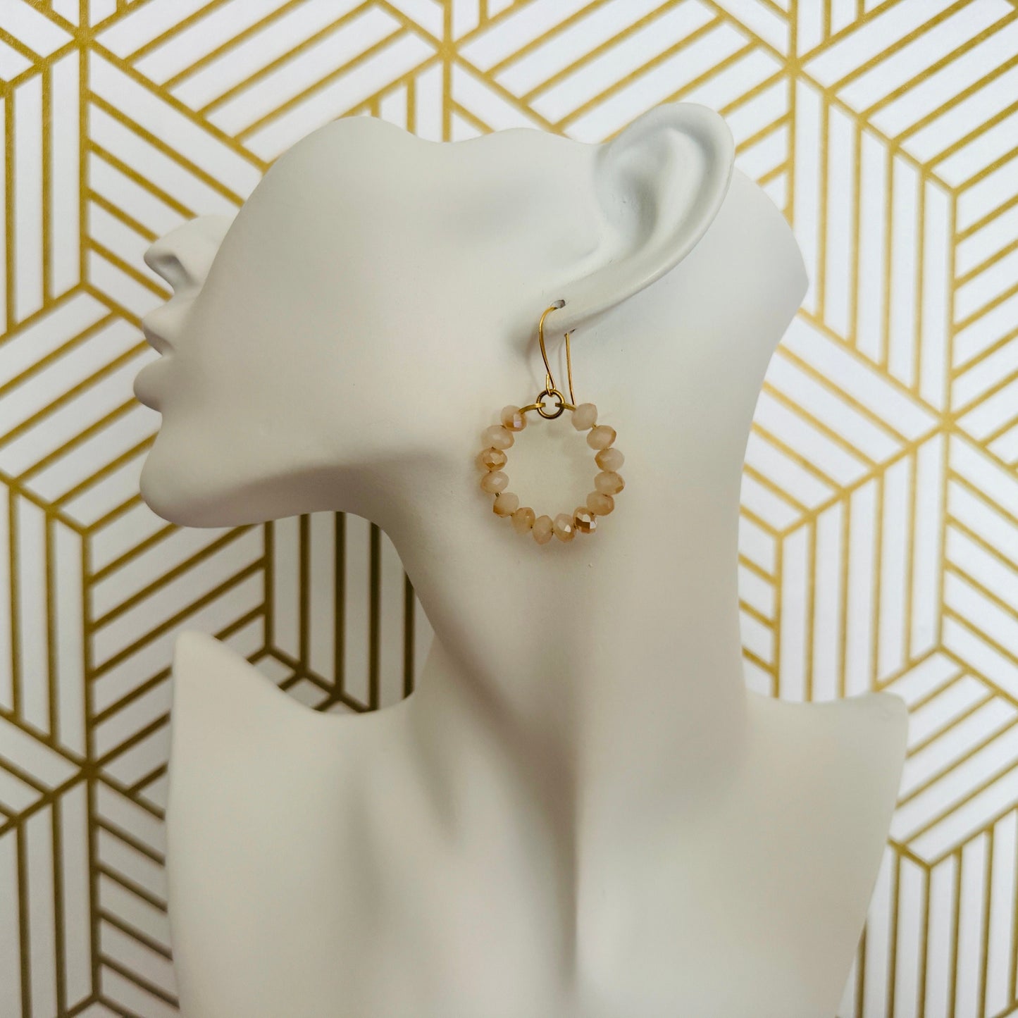 Beaded Hoop Earrings