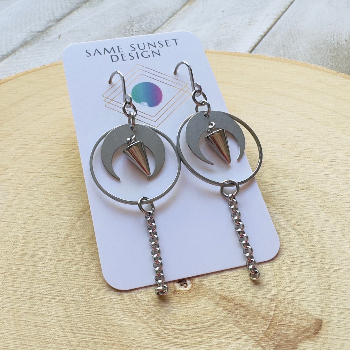 Moon Spike Earrings