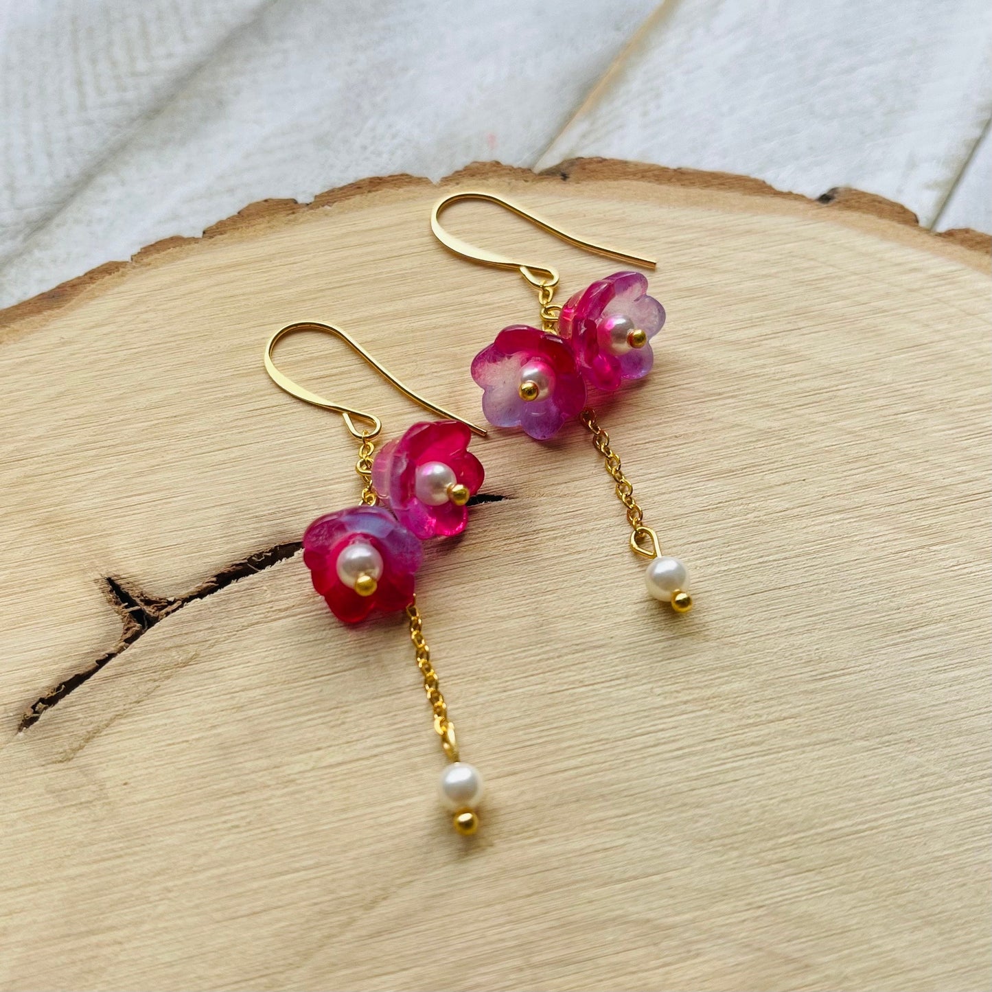 Flower Pearl Earrings
